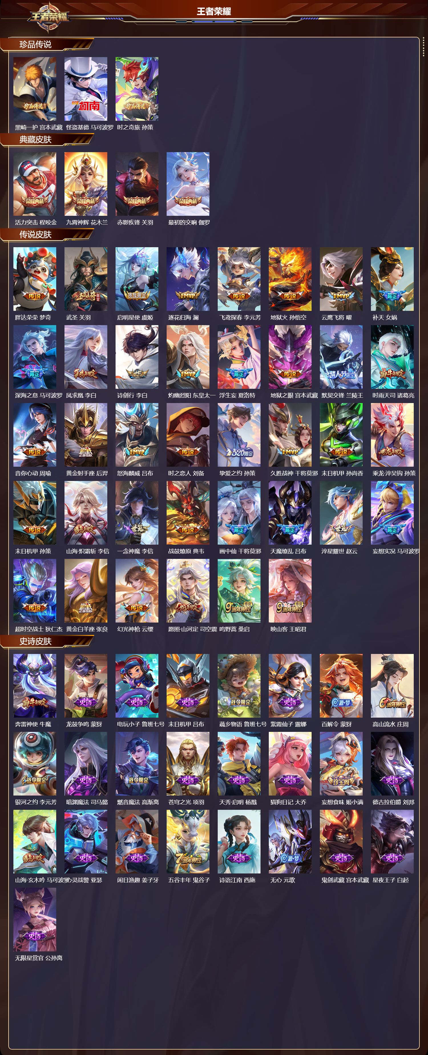 WZMK4208099王者荣耀账号详情图2 WZMK4208099王者荣耀账号详情图2