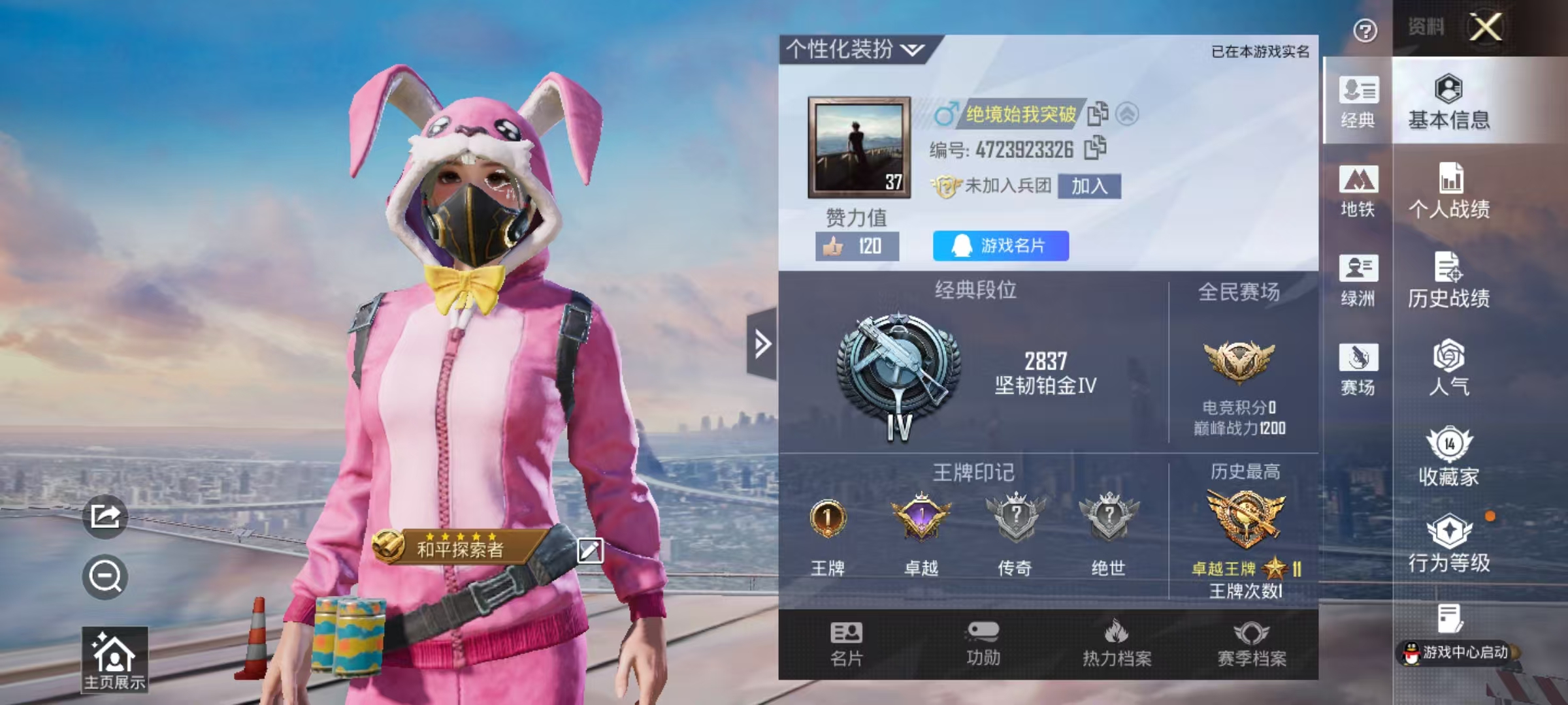 HPCMW4113494和平精英账号详情图3