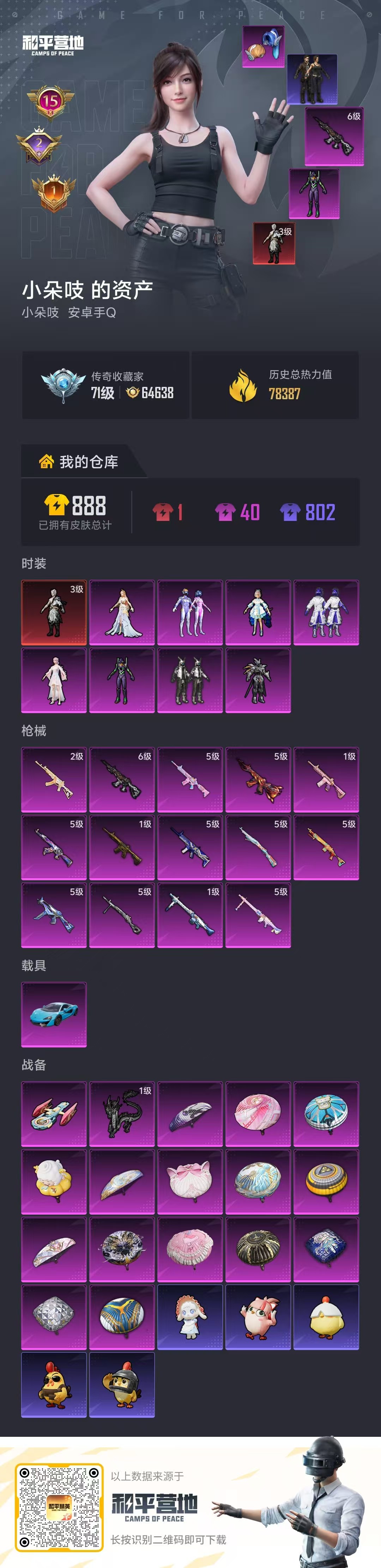 HPSJ4113478和平精英账号详情图2