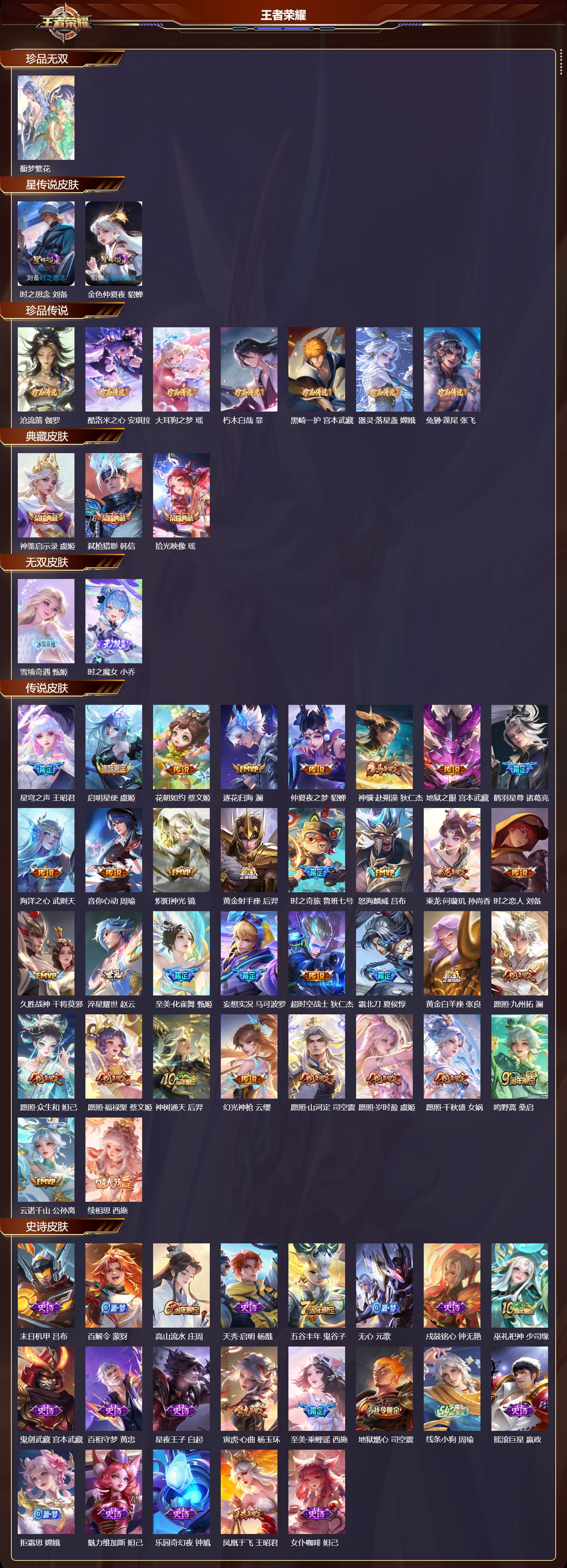 WZQM4208108王者荣耀账号详情图3