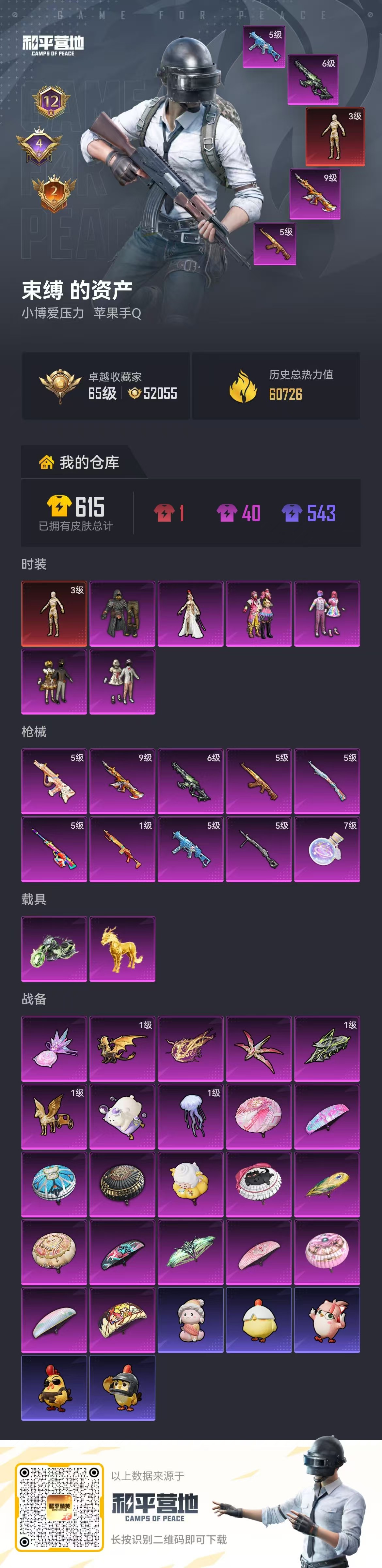 HPSJ4113349和平精英账号详情图2