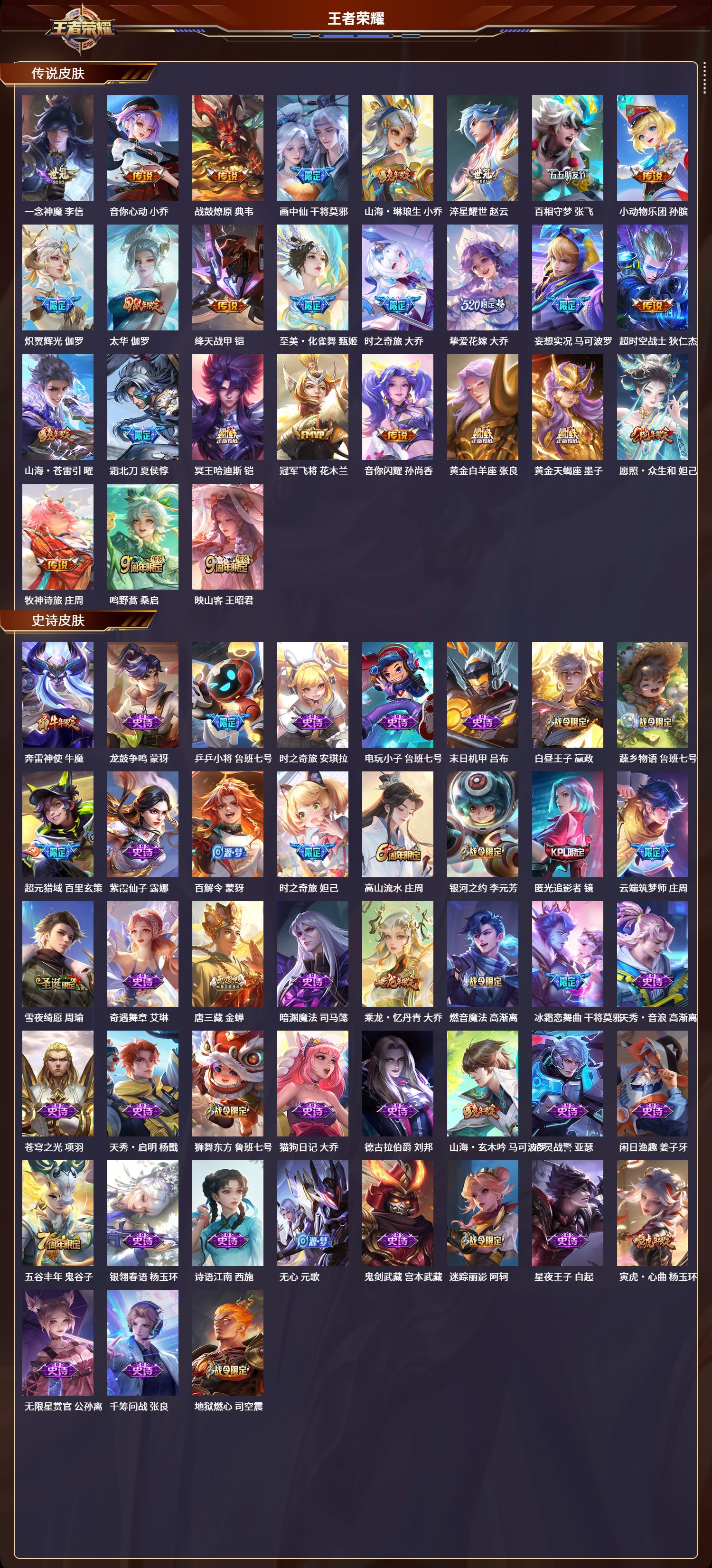 WZQM4208019王者荣耀账号详情图3