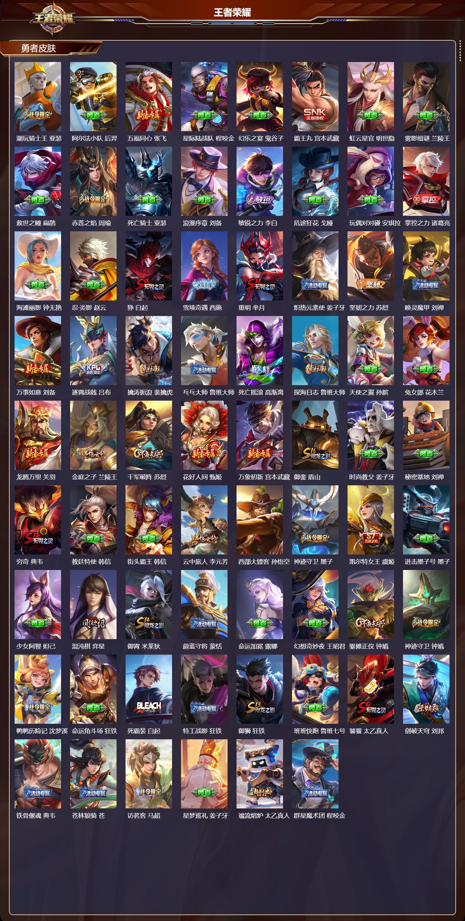 WZQM4210207王者荣耀账号详情图5