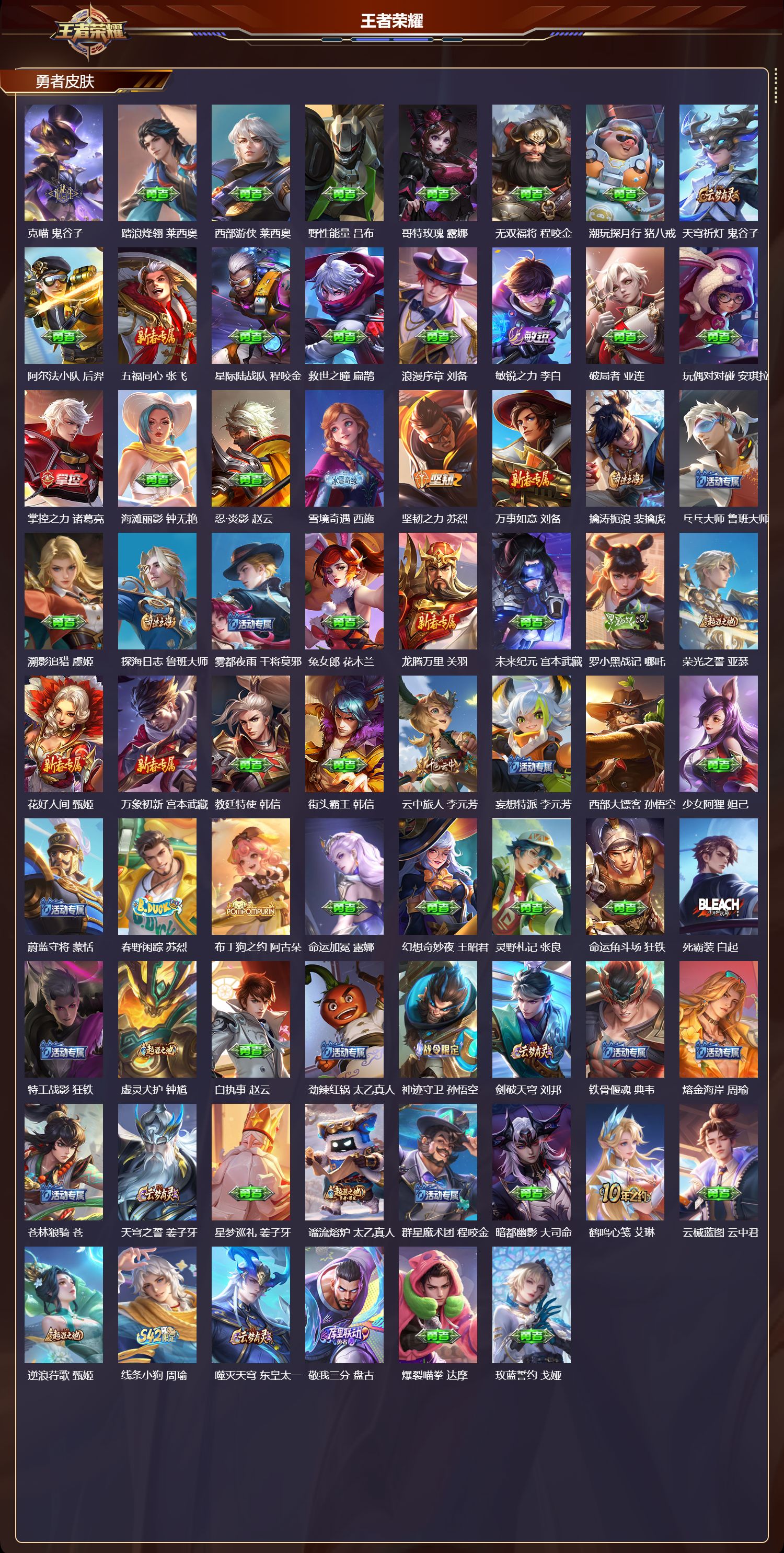 WZQM4210298王者荣耀账号详情图4