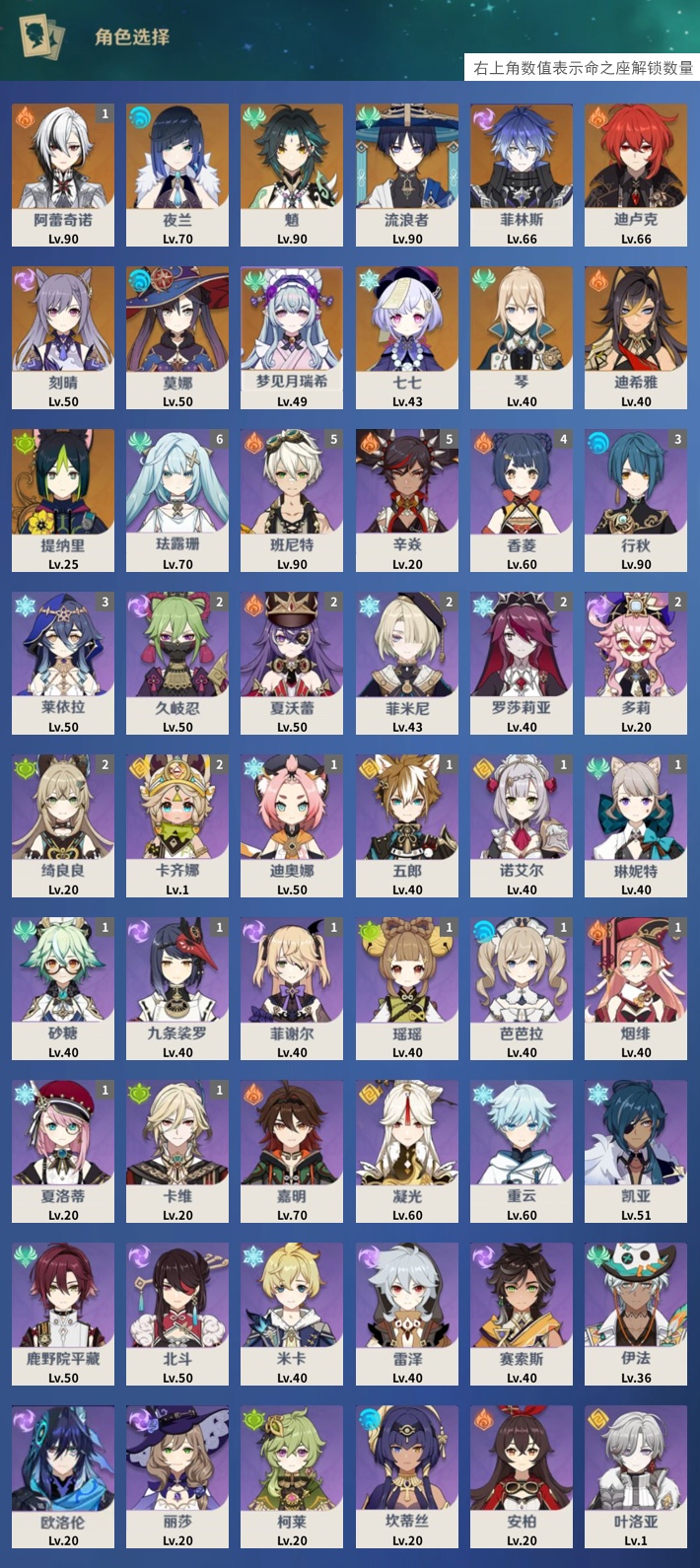 YSMK43214原神账号详情图3