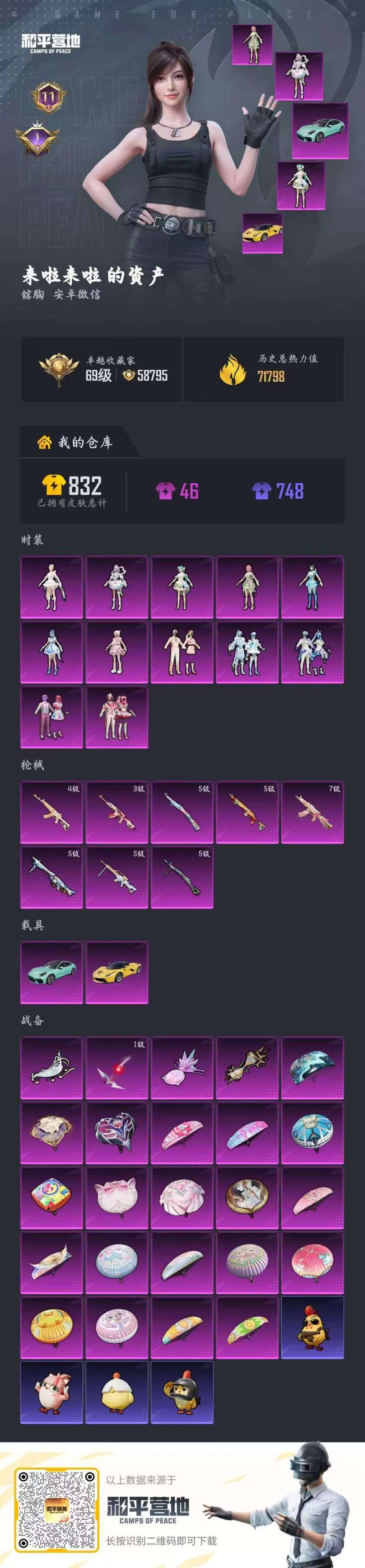 HPSJ4115176和平精英账号详情图2