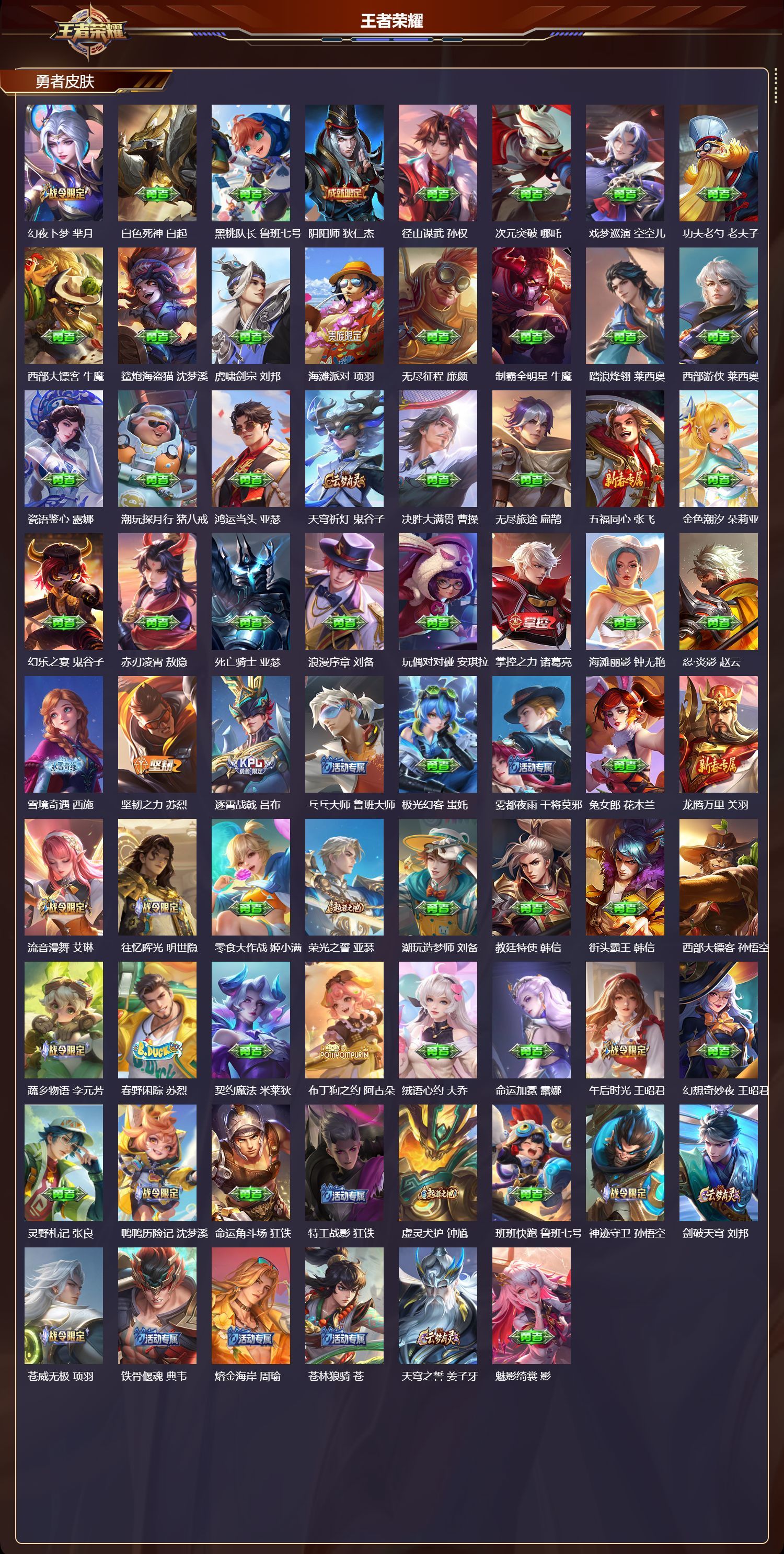 WZQM4210225王者荣耀账号详情图5 WZQM4210225王者荣耀账号详情图5