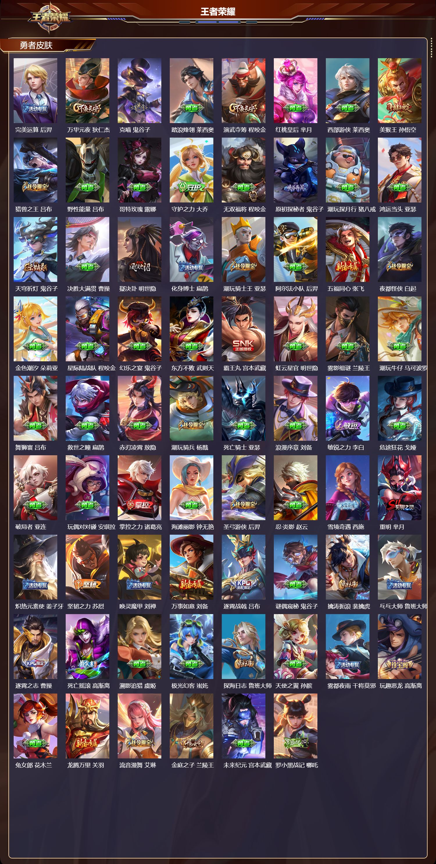 WZMK4210208王者荣耀账号详情图6