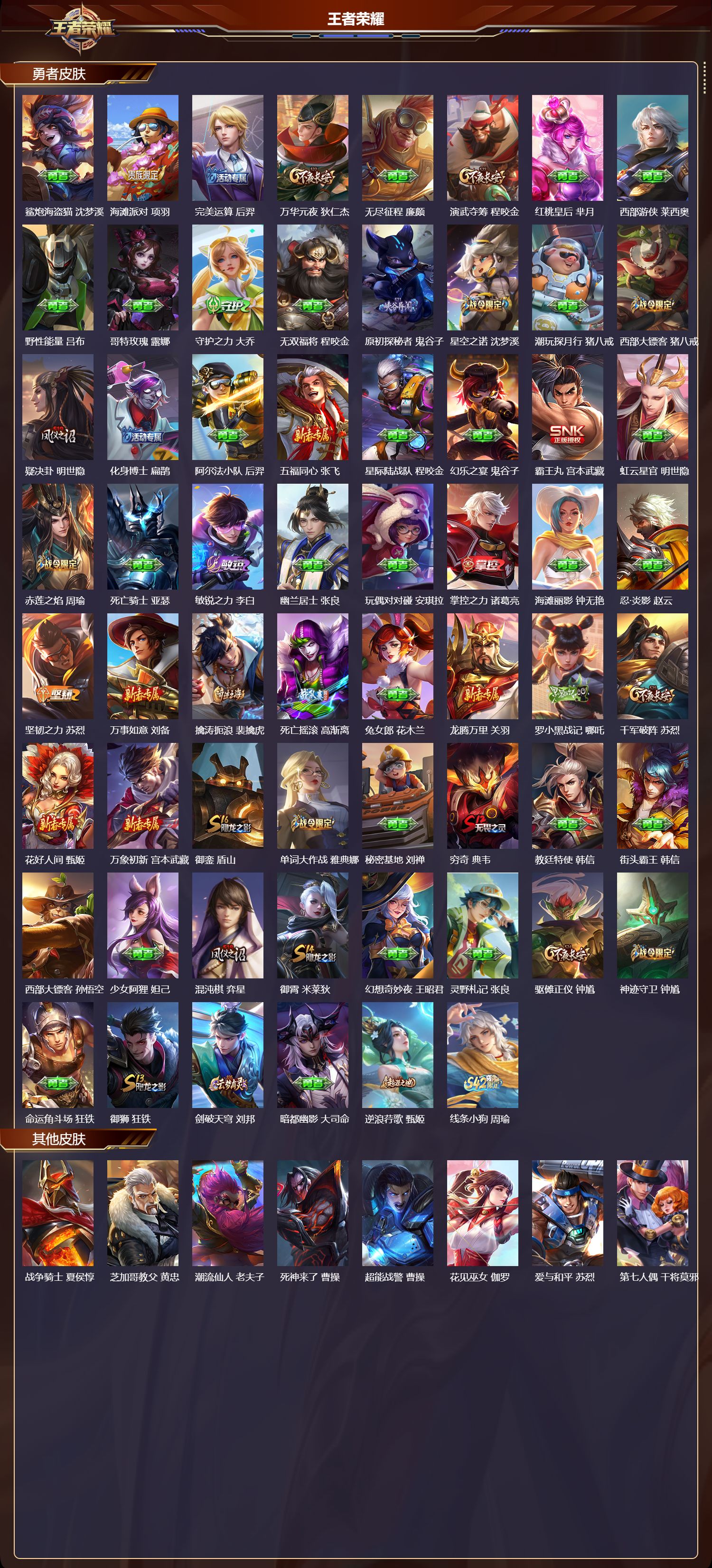 WZQM4210237王者荣耀账号详情图4