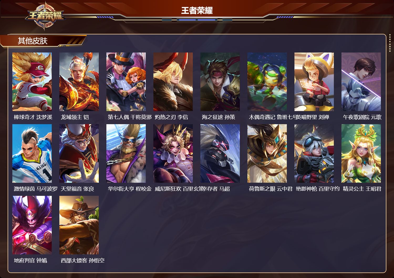 WZMK4210227王者荣耀账号详情图3