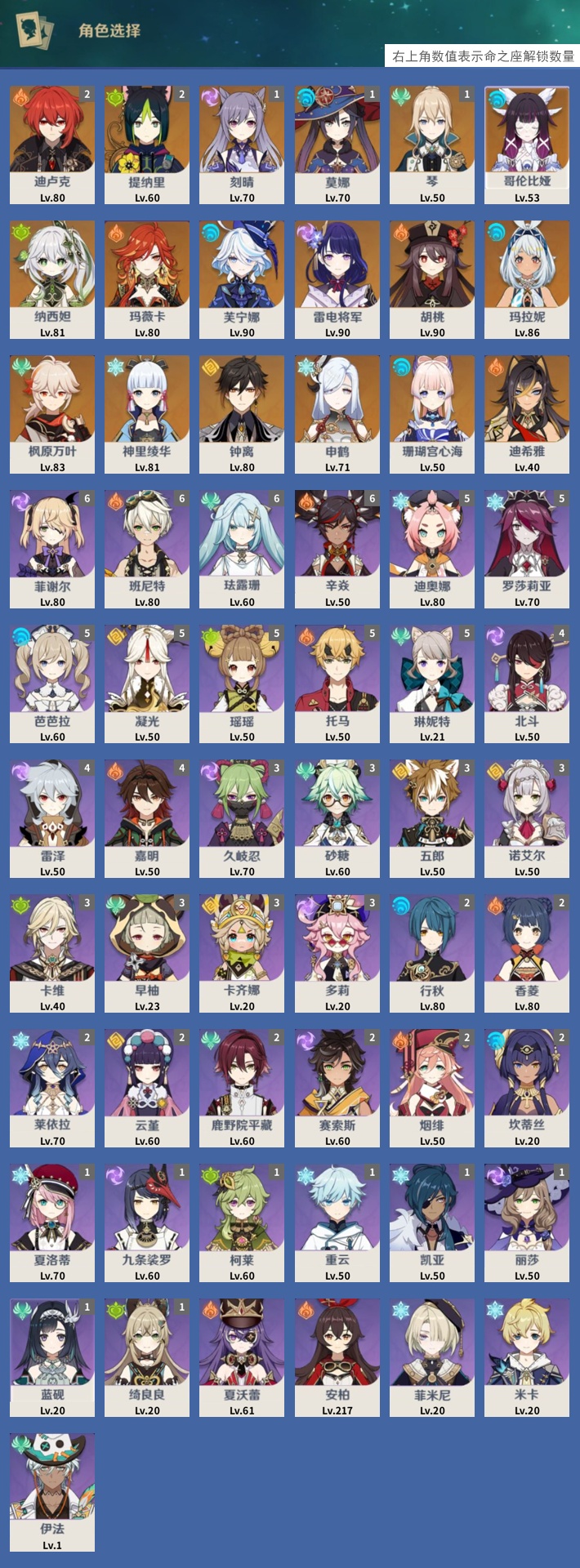 YSMK43208原神账号详情图3