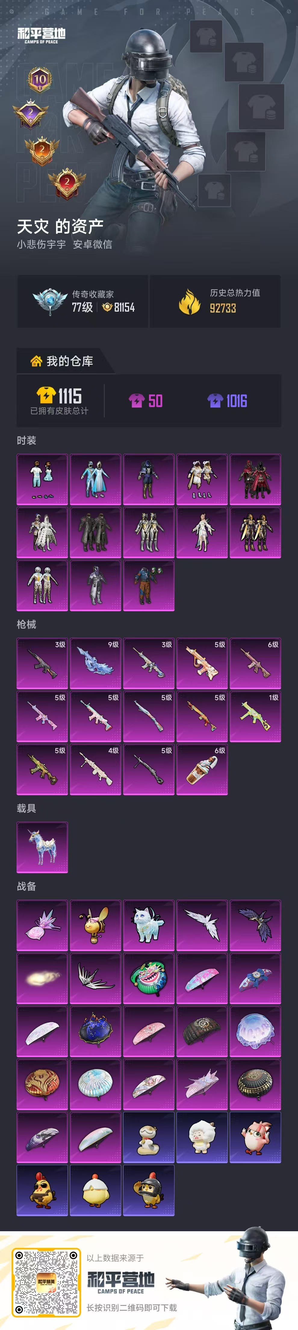 HPSJ4115269和平精英账号详情图2