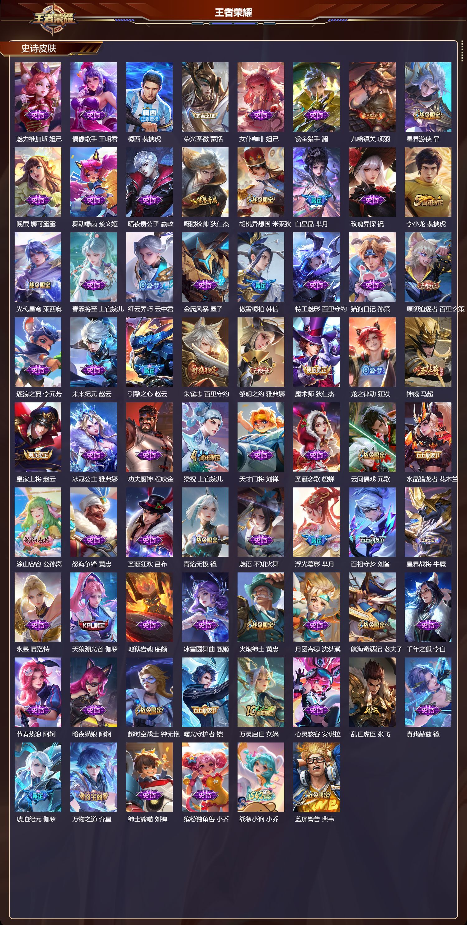 WZQM4210245王者荣耀账号详情图4 WZQM4210245王者荣耀账号详情图4