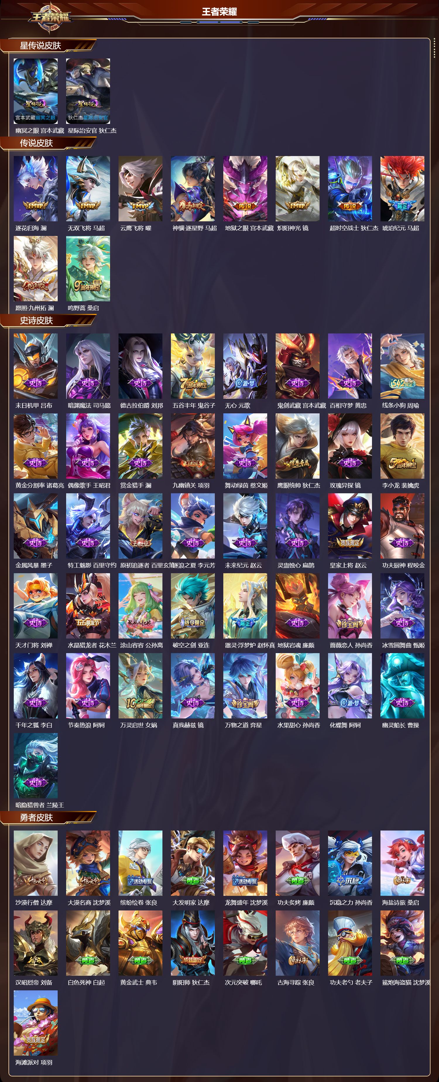 WZQM4210298王者荣耀账号详情图3