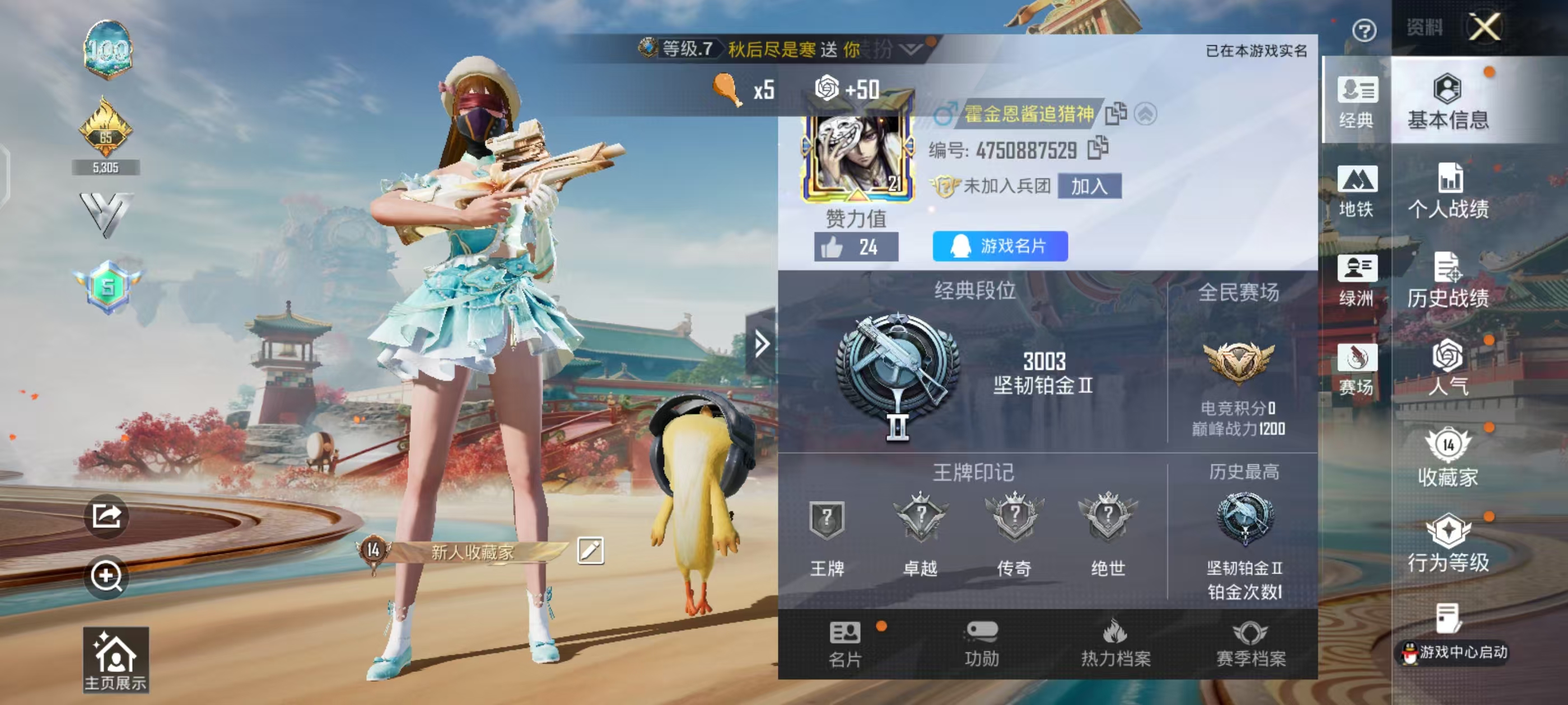 HPCMW4115265和平精英账号详情图3