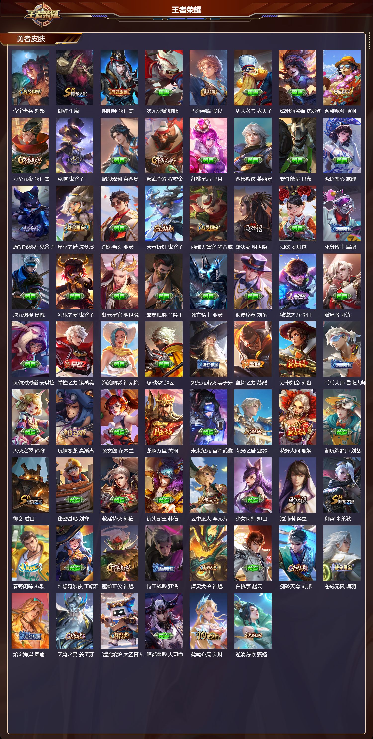 WZQM4210180王者荣耀账号详情图4