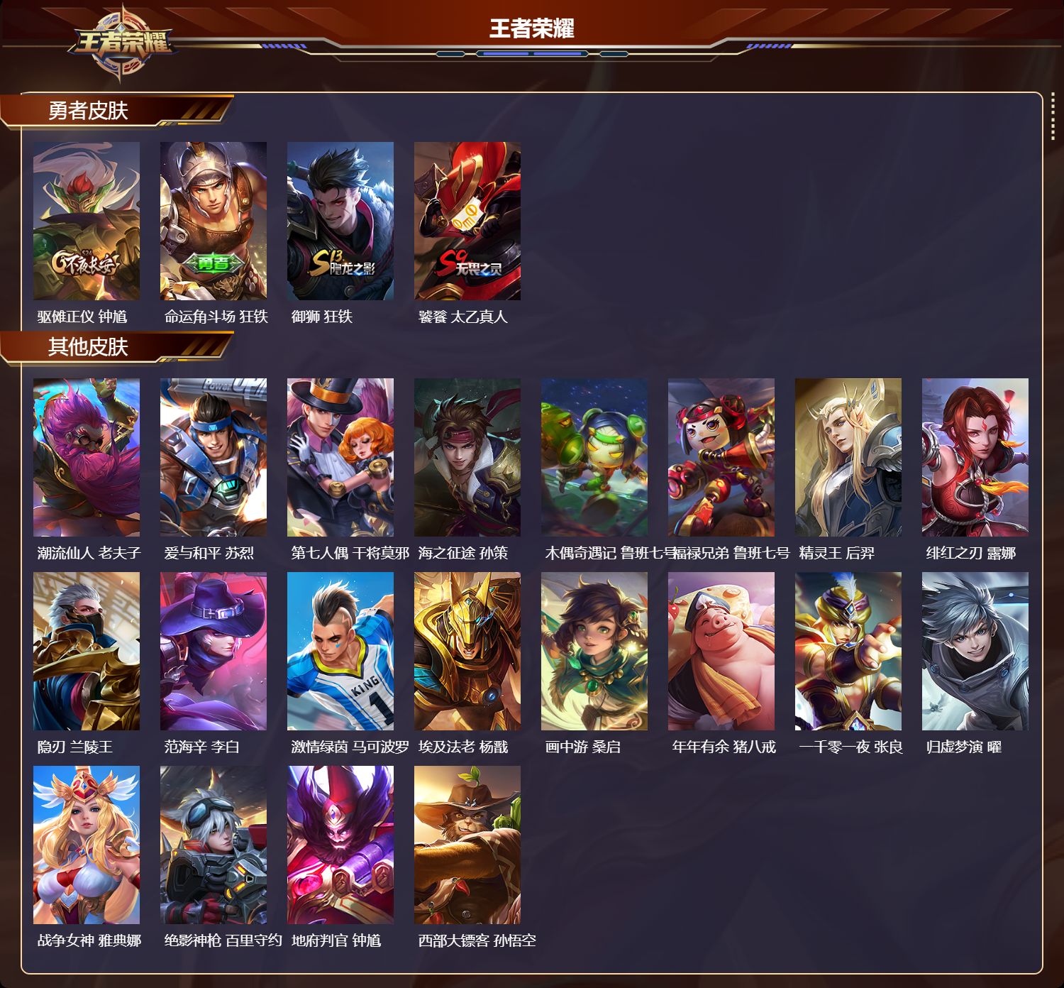 WZMK4210214王者荣耀账号详情图3