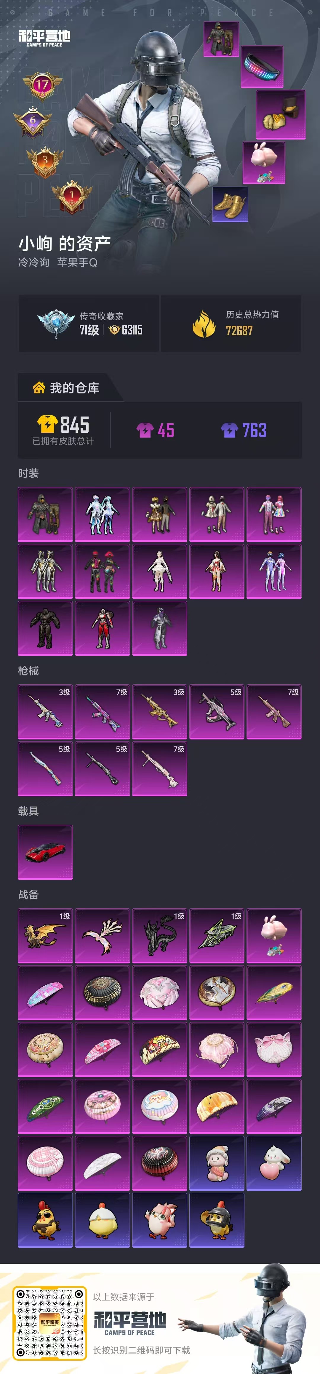 HPSJ4114997和平精英账号详情图2