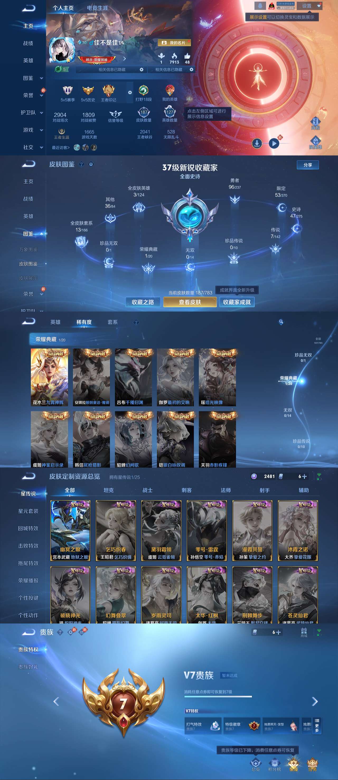 WZLX4224279王者荣耀账号详情图2