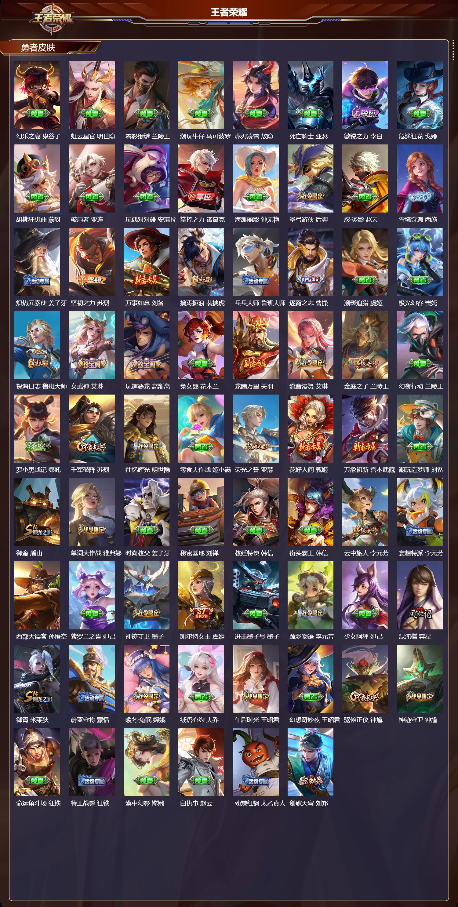 WZQM4210245王者荣耀账号详情图6