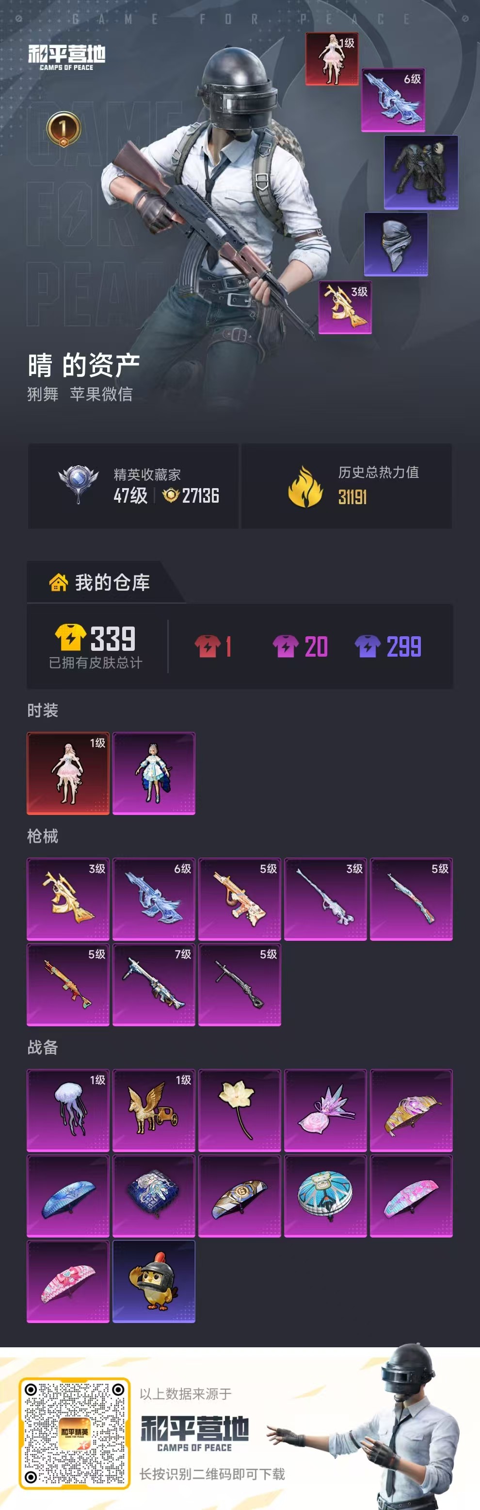 HPSJ4116263和平精英账号详情图2