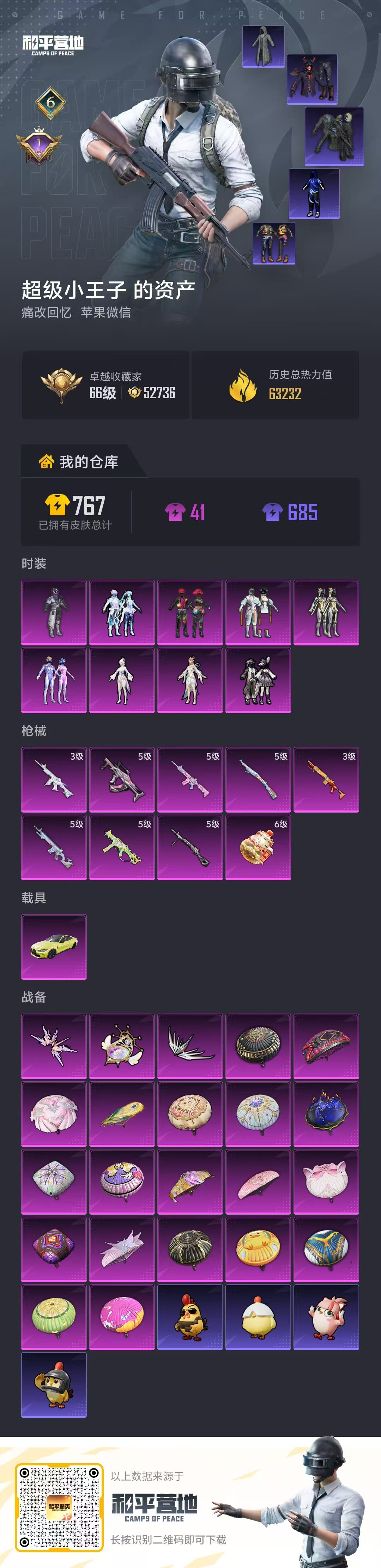 HPSJ4116297和平精英账号详情图2