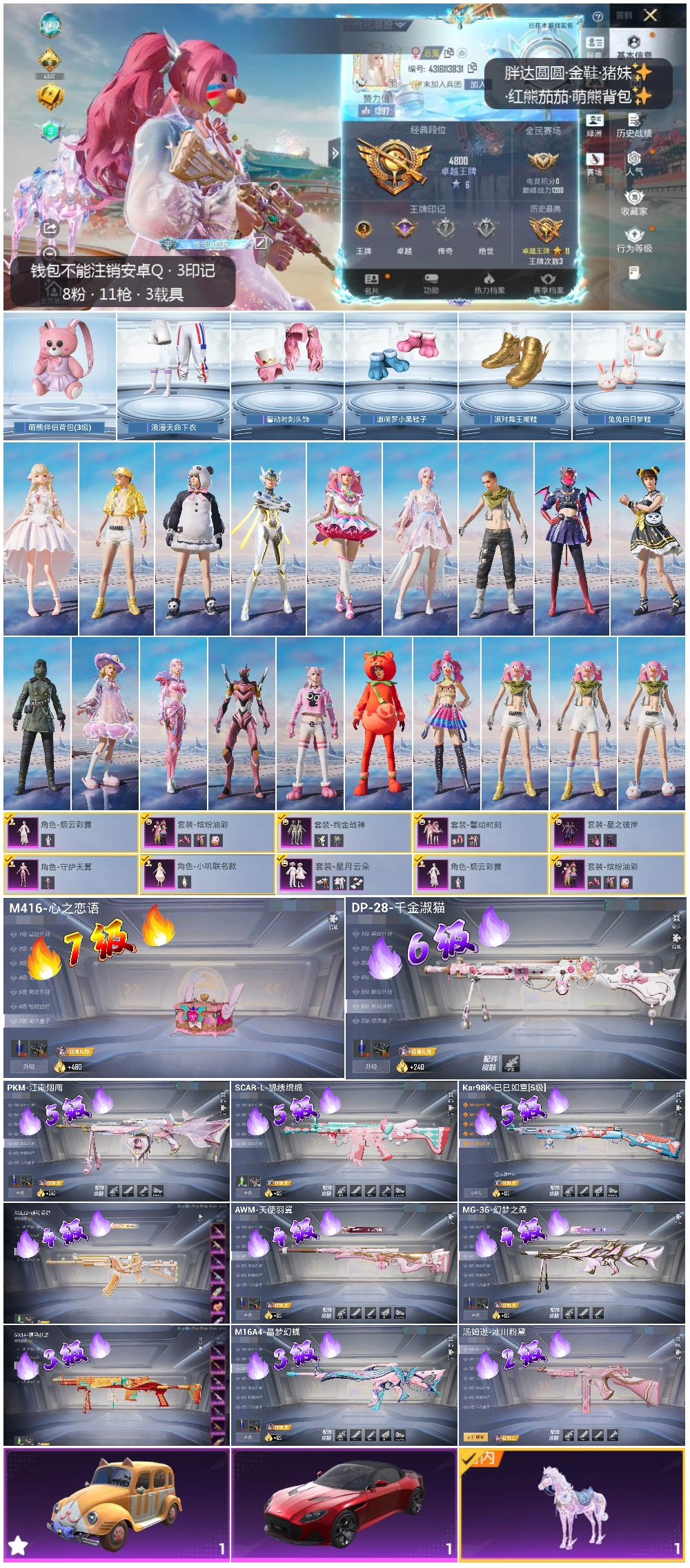 HPSJ4116076和平精英账号详情图4