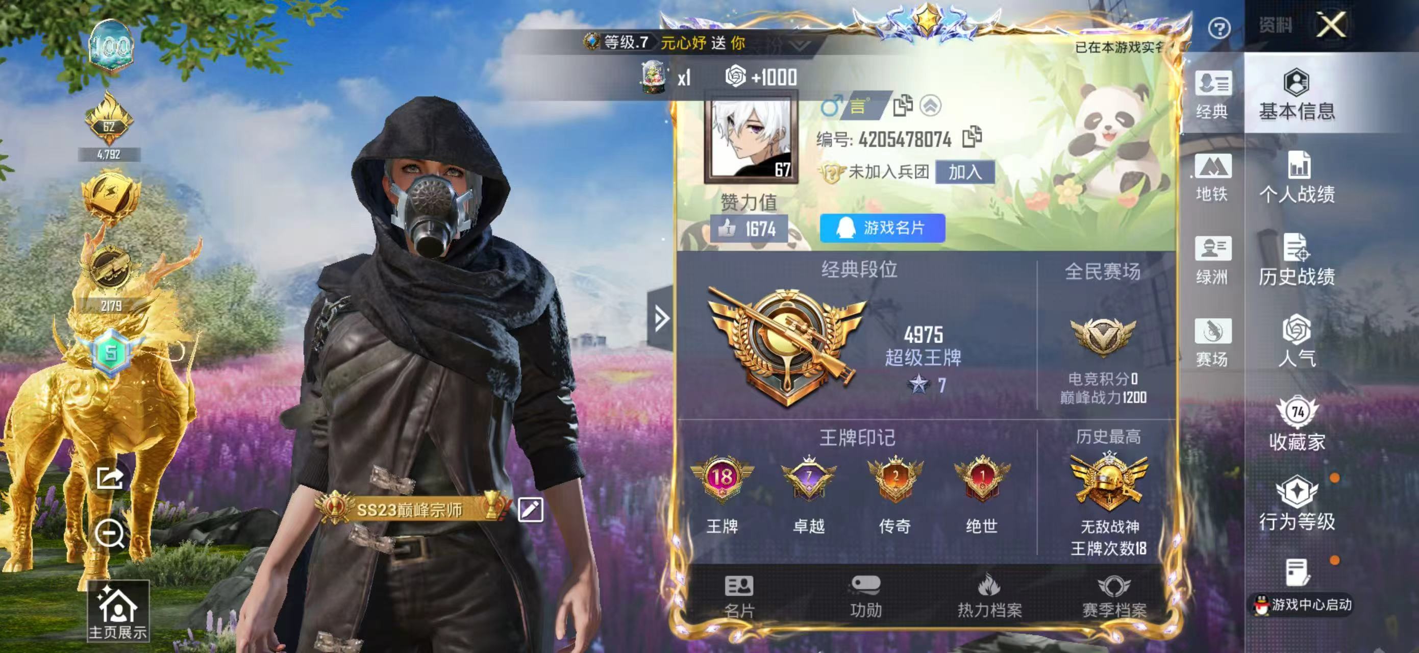 HPSJ4116060和平精英账号详情图3