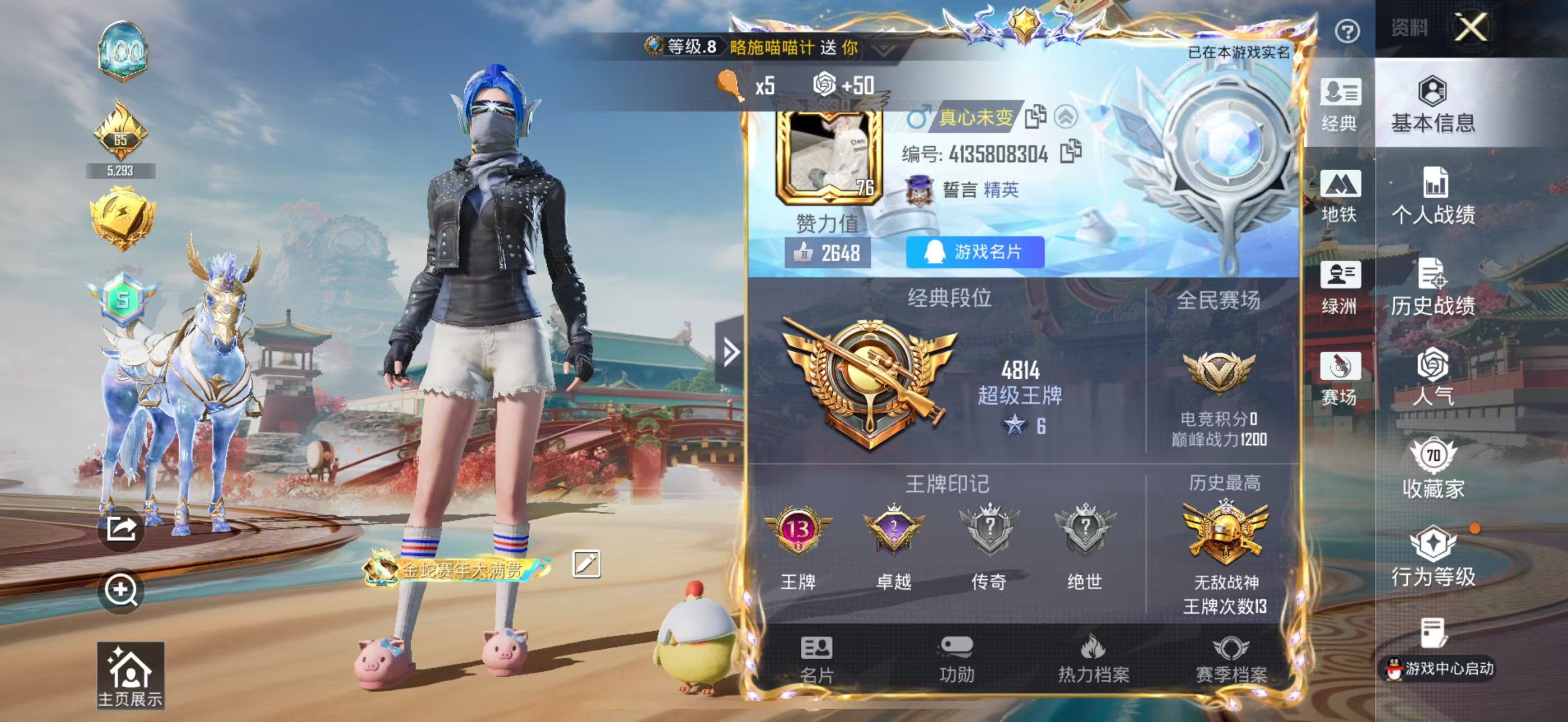 HPSJ4116057和平精英账号详情图3