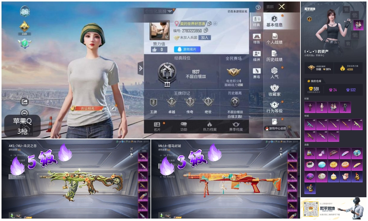 HPSJ4115971和平精英账号详情图4