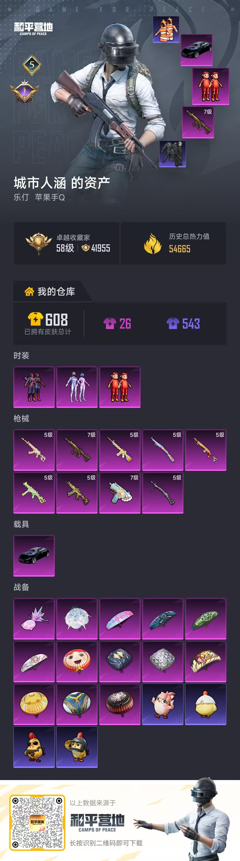 HPSJ4115944和平精英账号详情图2