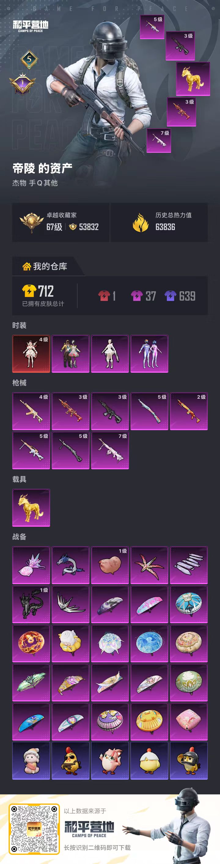 HPSJ4115952和平精英账号详情图2