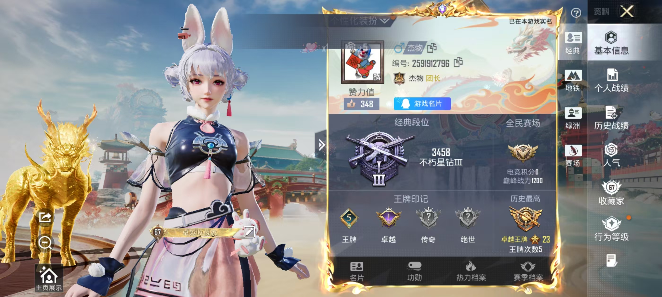 HPSJ4115952和平精英账号详情图3