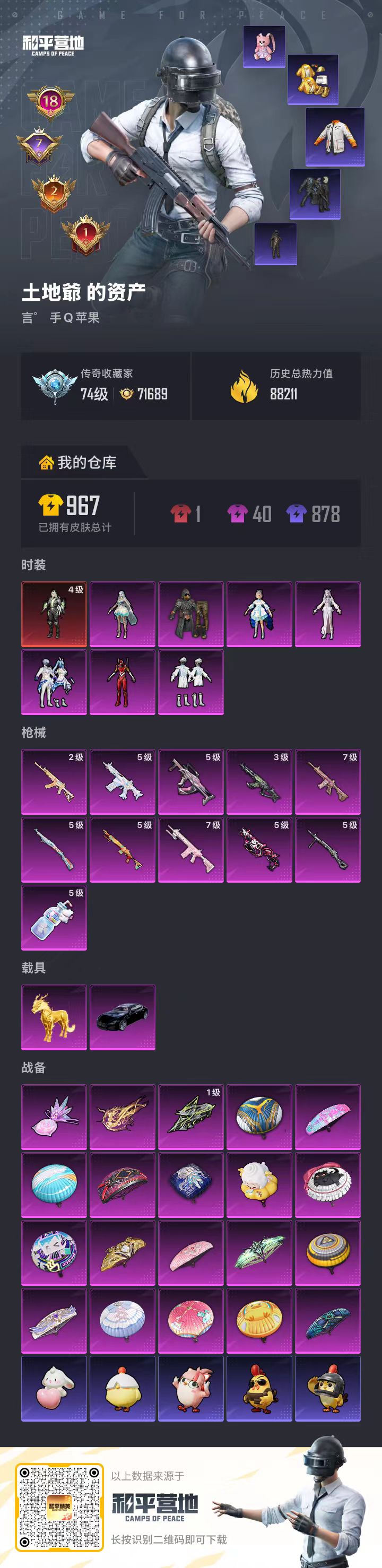 HPSJ4116060和平精英账号详情图2