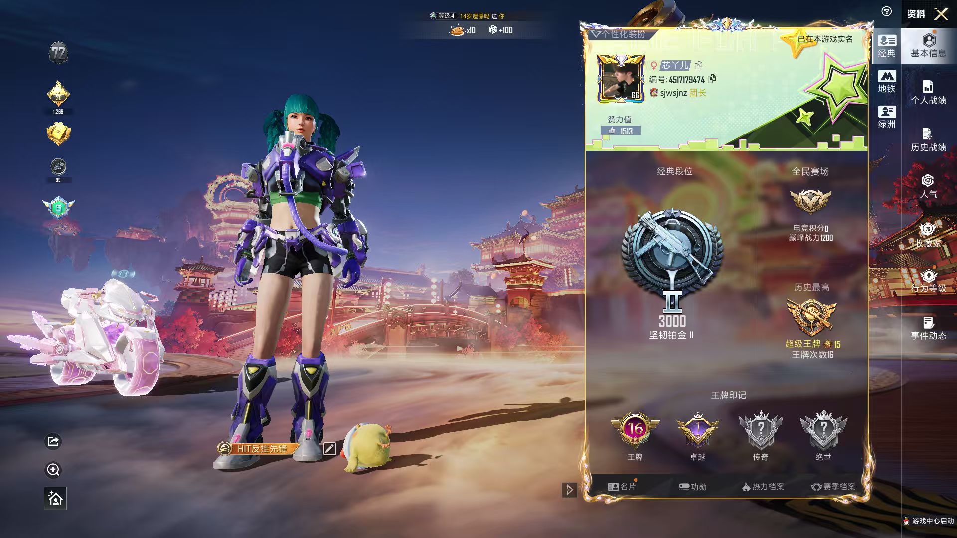 HPSJ4116206和平精英账号详情图3