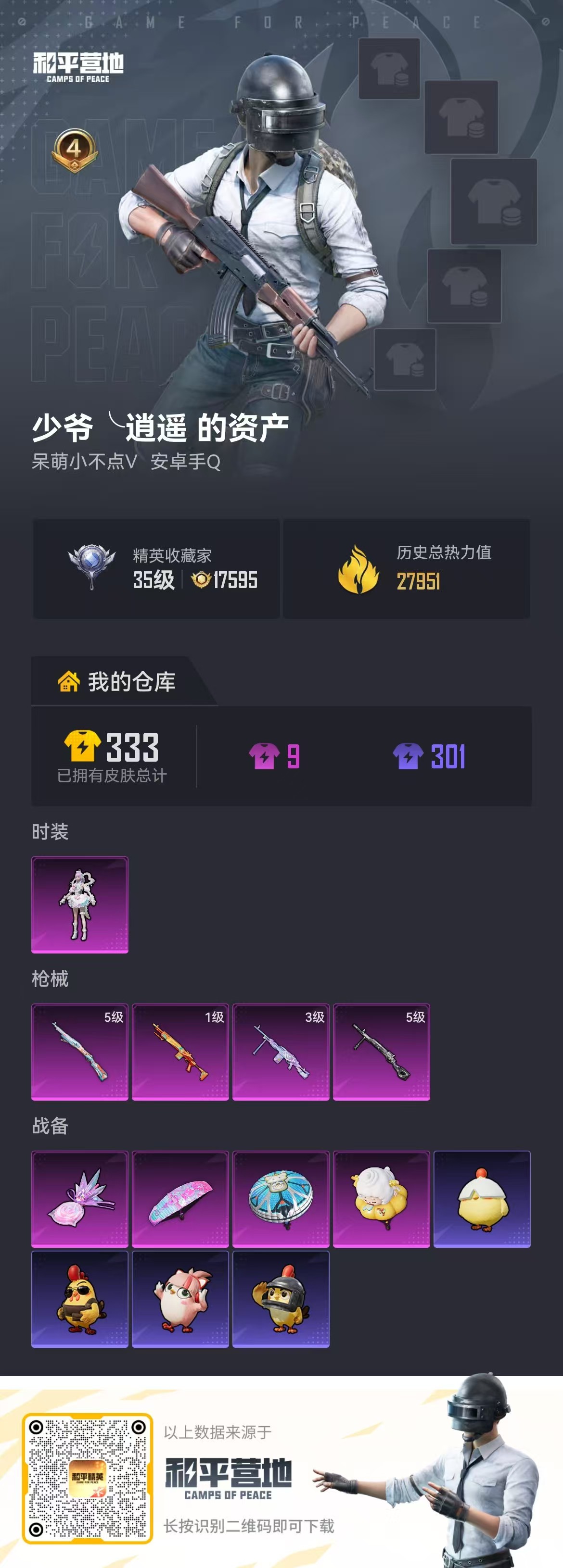 HPSJ4116075和平精英账号详情图2