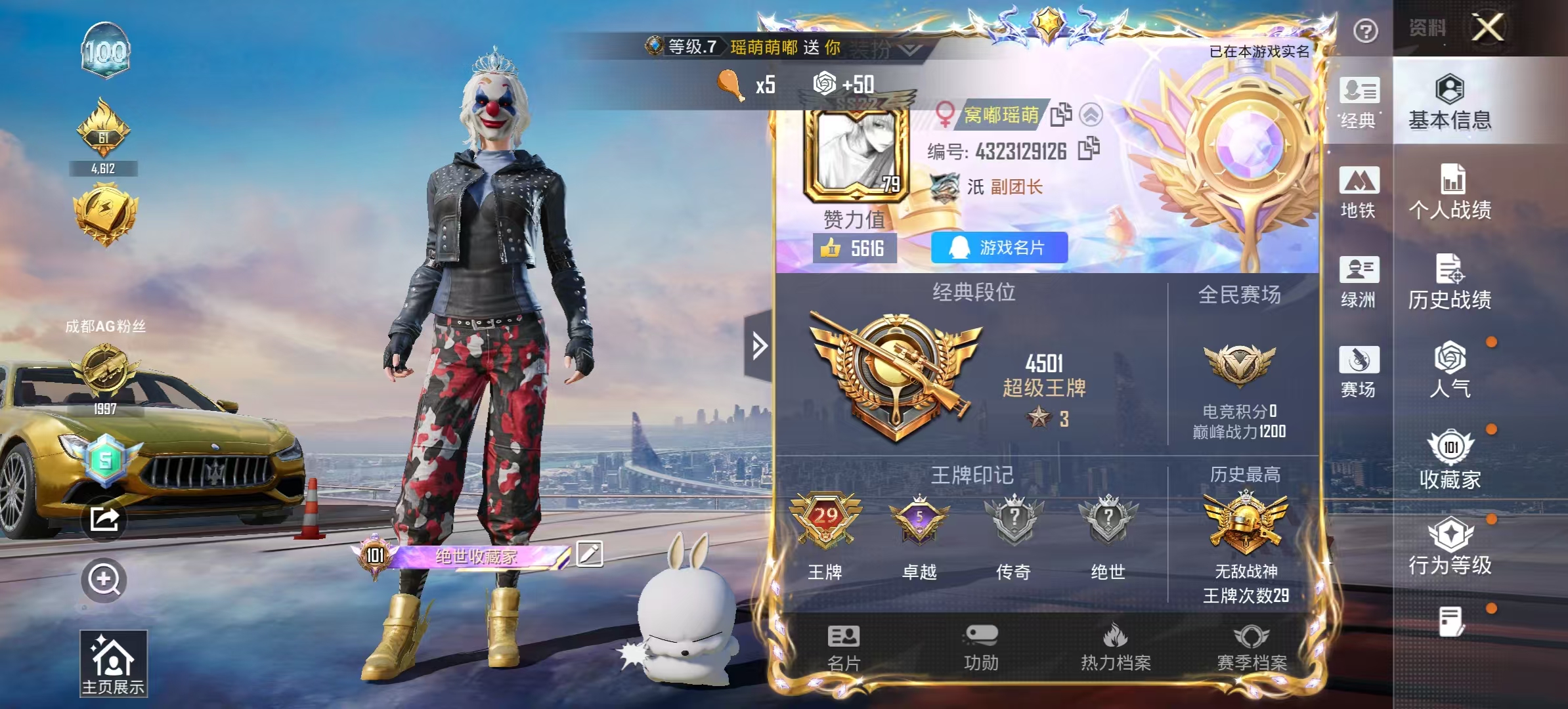 HPSJ4116497和平精英账号详情图3