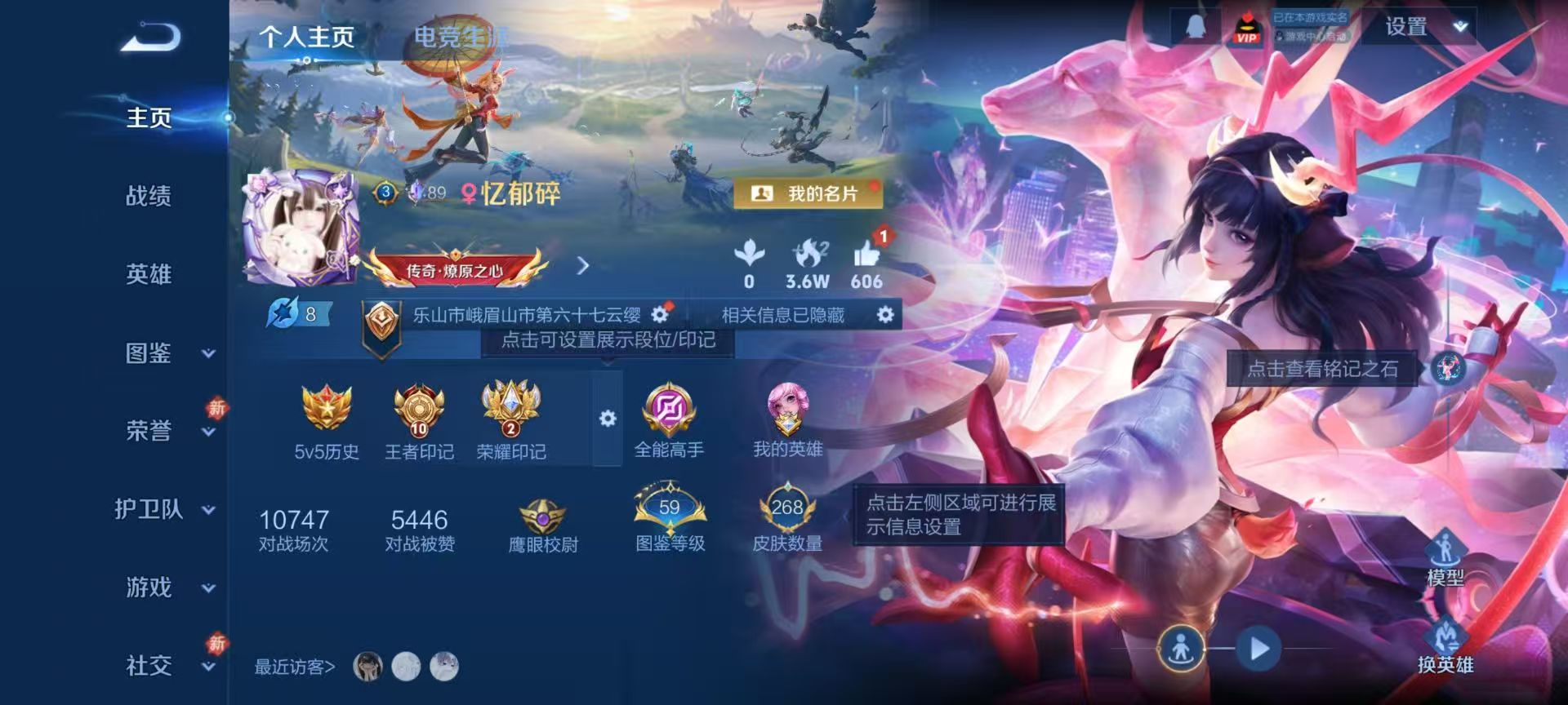 WZCMW4219736王者荣耀账号详情图2