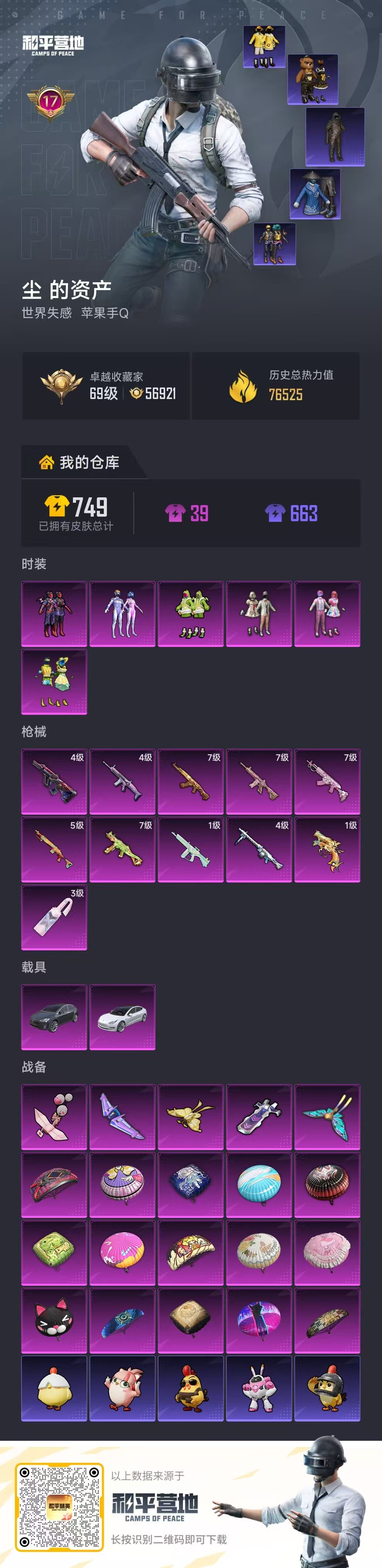 HPSJ4115932和平精英账号详情图2