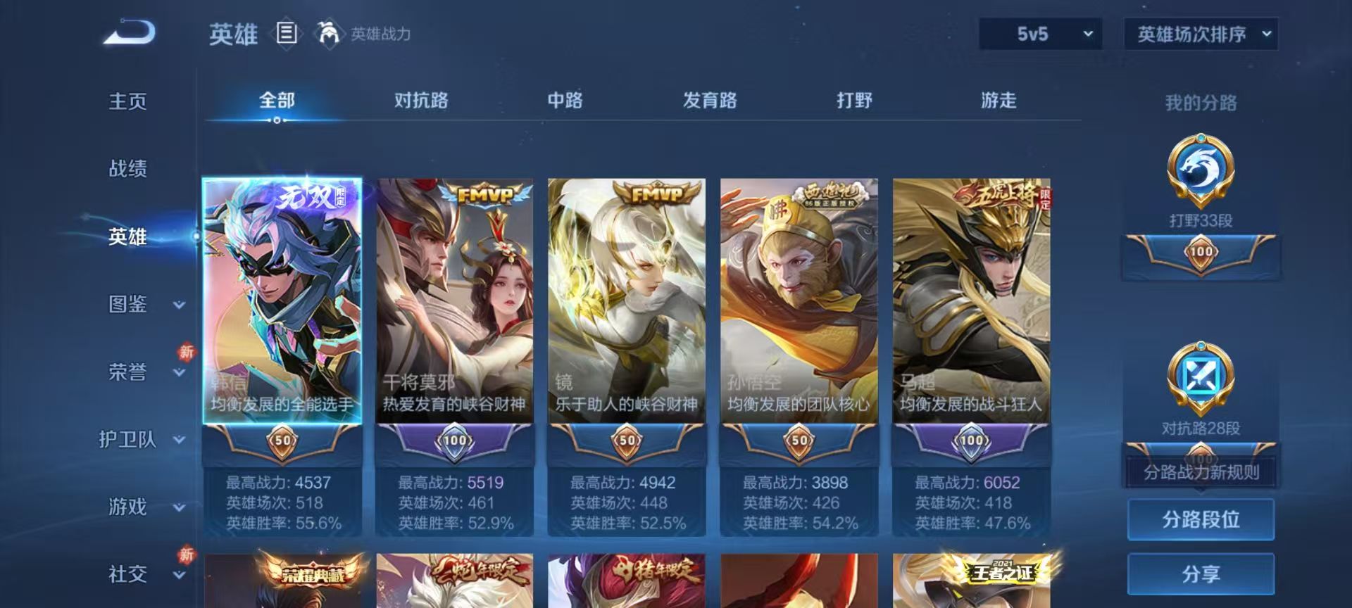 WZCMW4219445王者荣耀账号详情图5