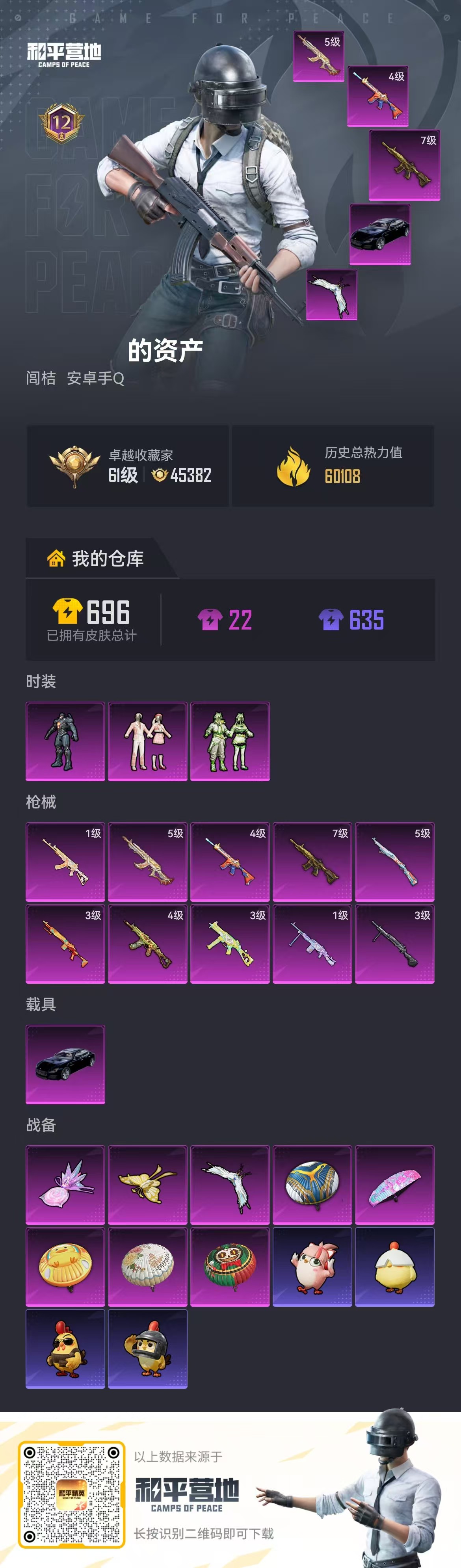 HPSJ4116499和平精英账号详情图2