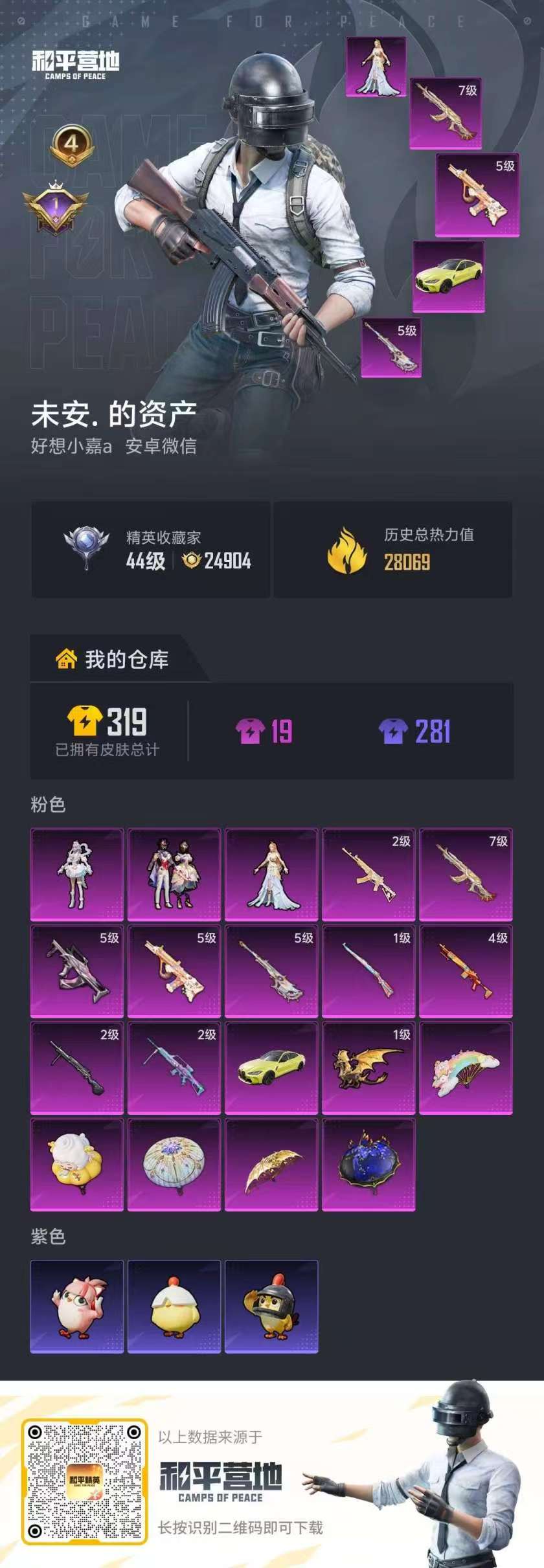 HPSJ4116247和平精英账号详情图2