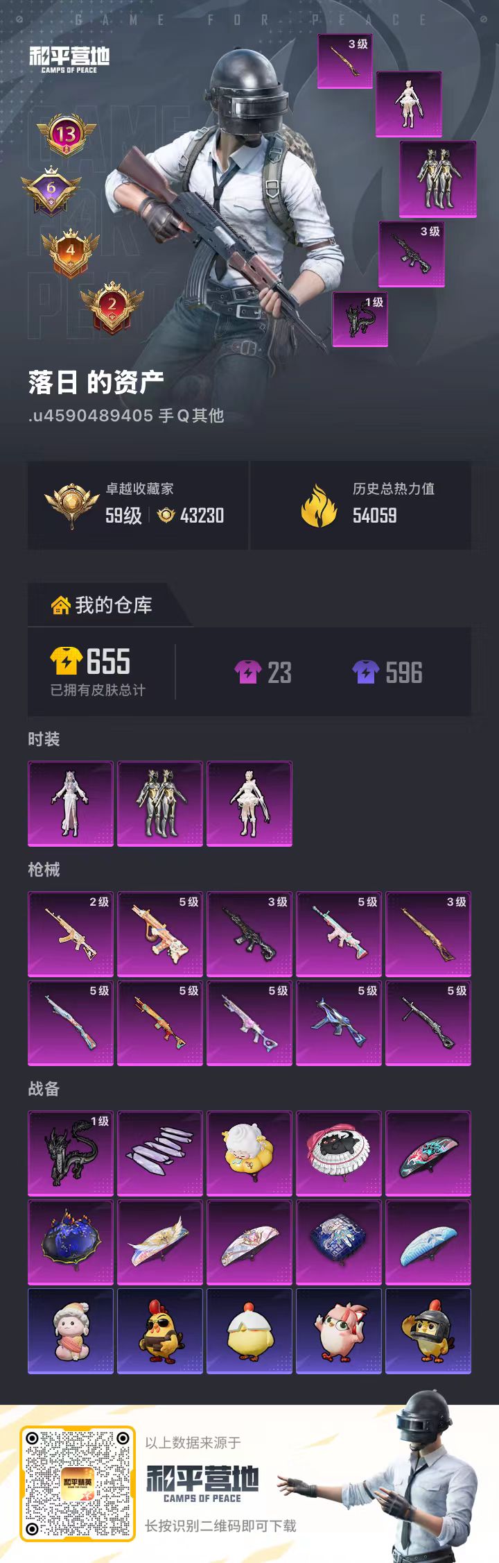 HPSJ4115930和平精英账号详情图2