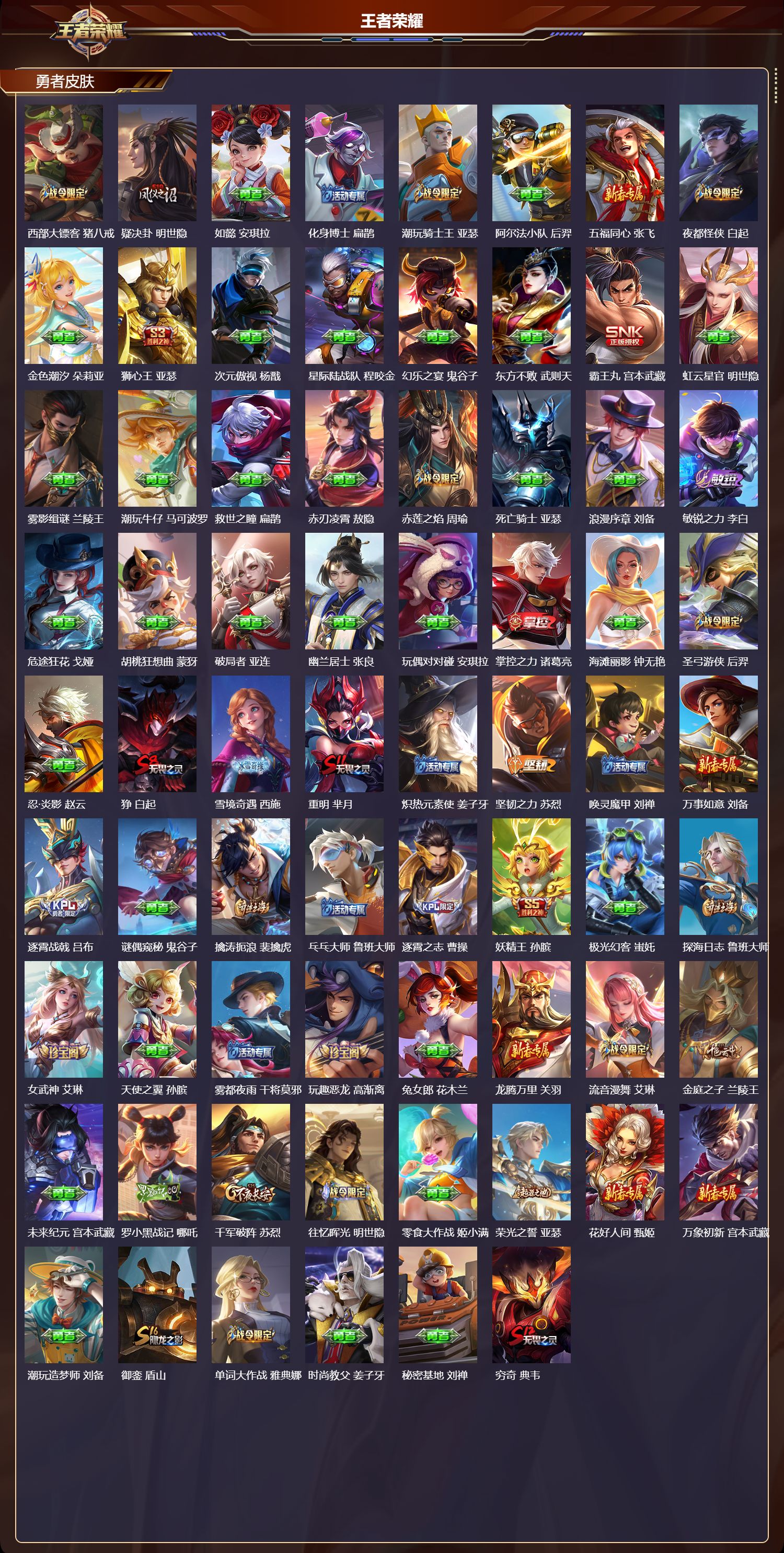 WZMK4211719王者荣耀账号详情图5 WZMK4211719王者荣耀账号详情图5