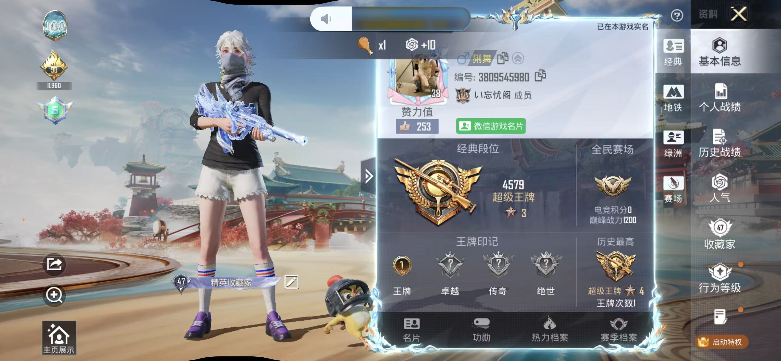 HPSJ4116263和平精英账号详情图3