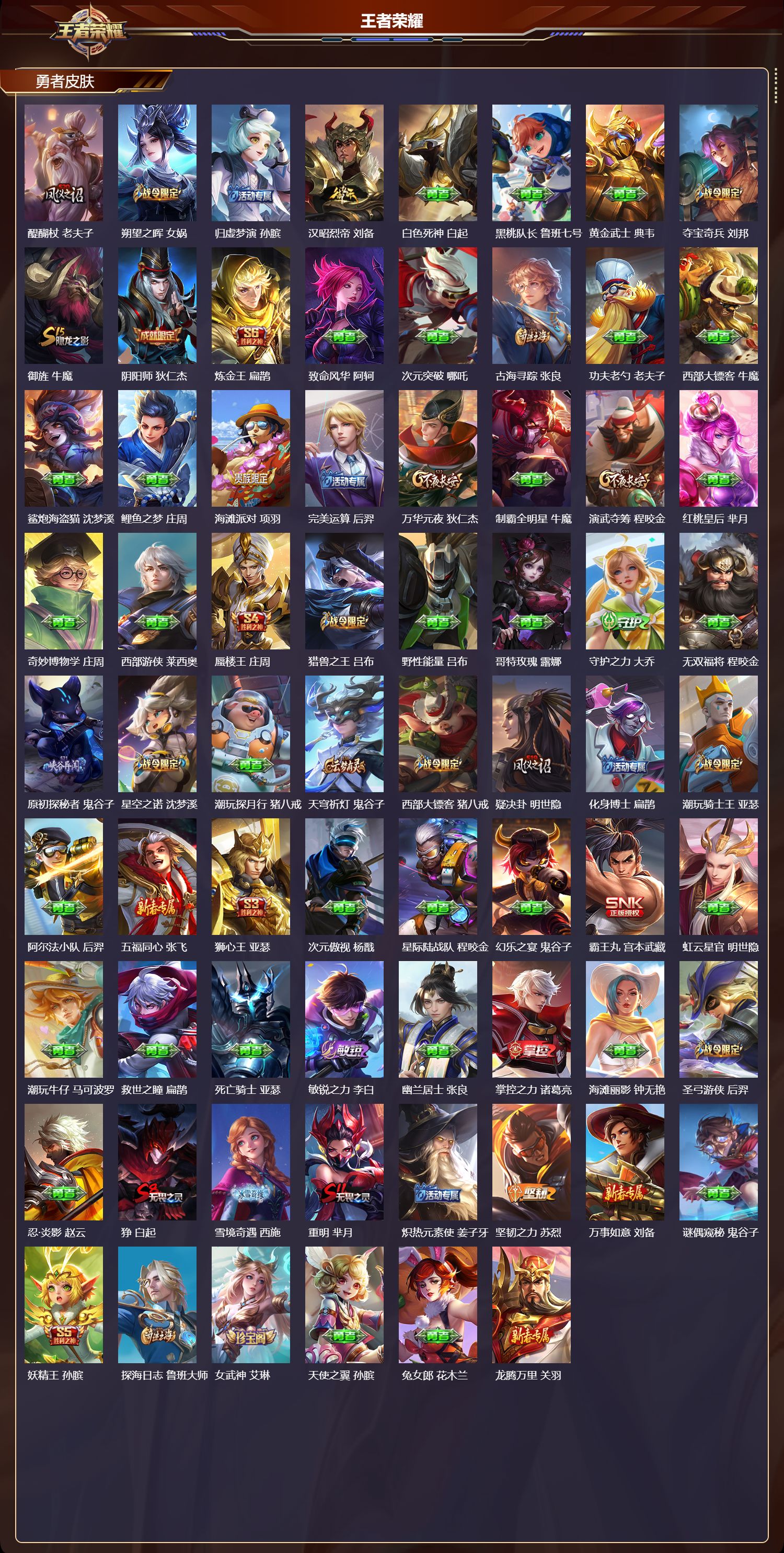 WZQM4211678王者荣耀账号详情图5