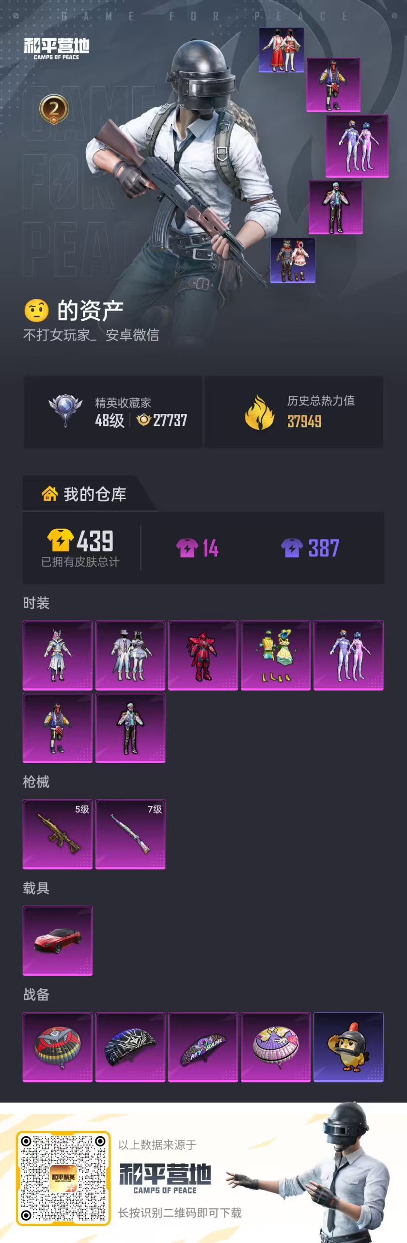 HPSJ4116234和平精英账号详情图2