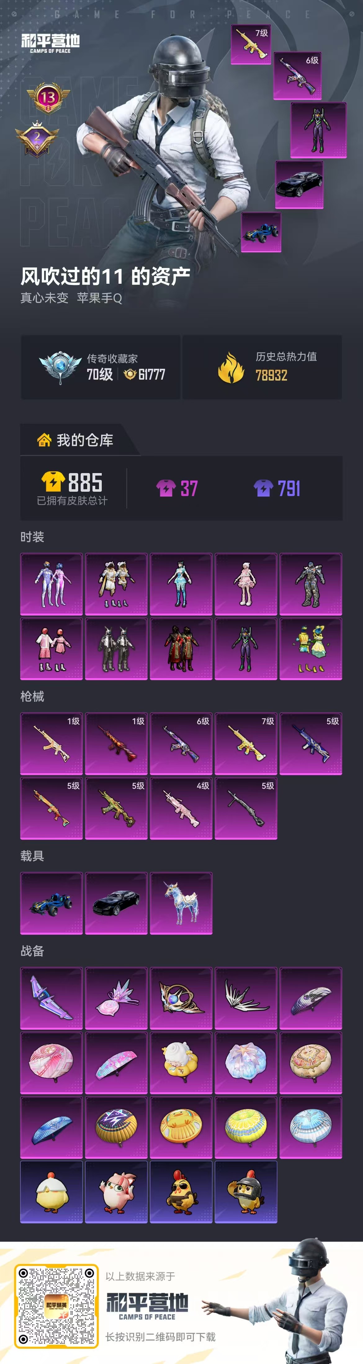 HPSJ4116057和平精英账号详情图2