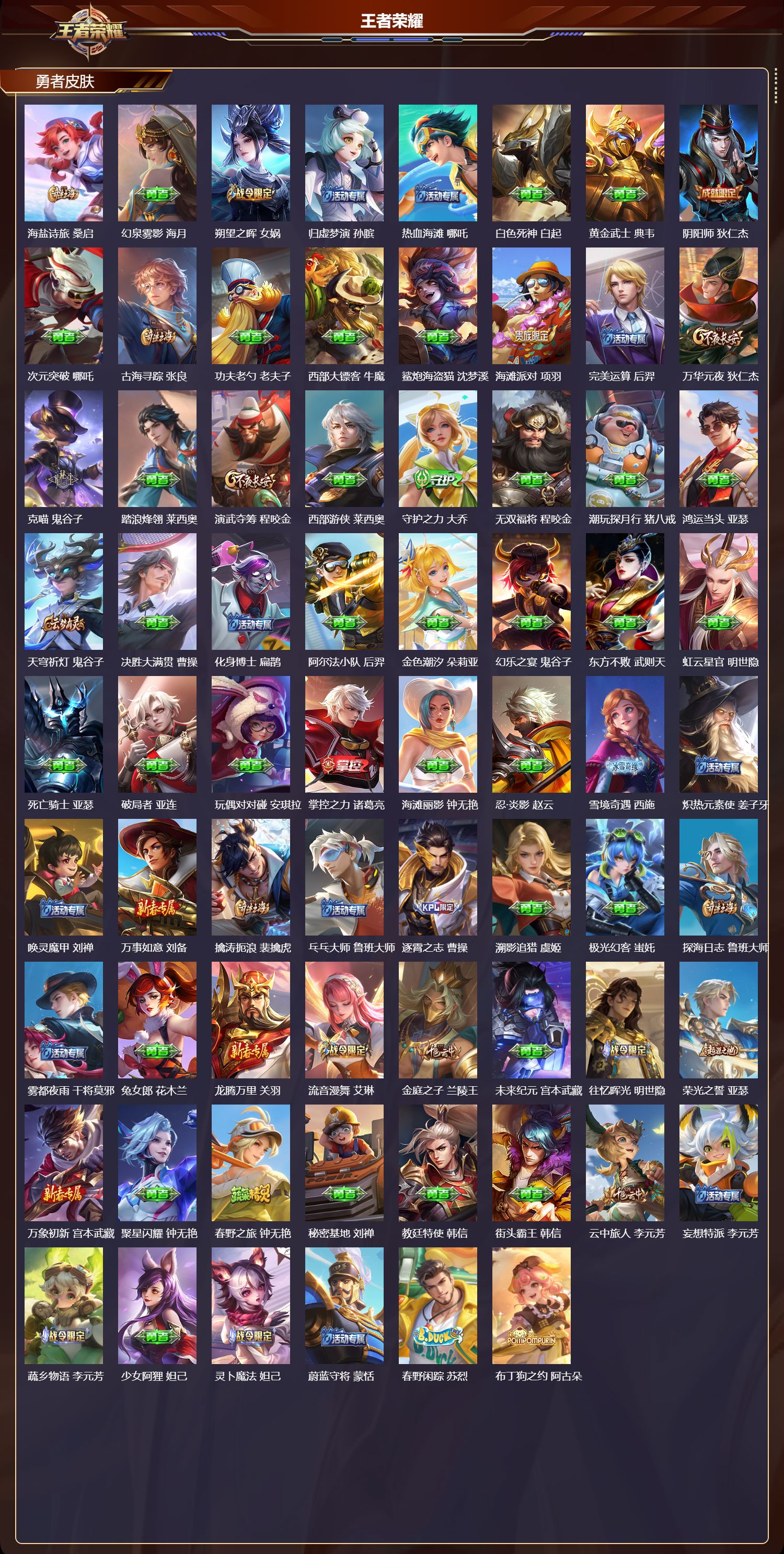 WZQM4211665王者荣耀账号详情图5