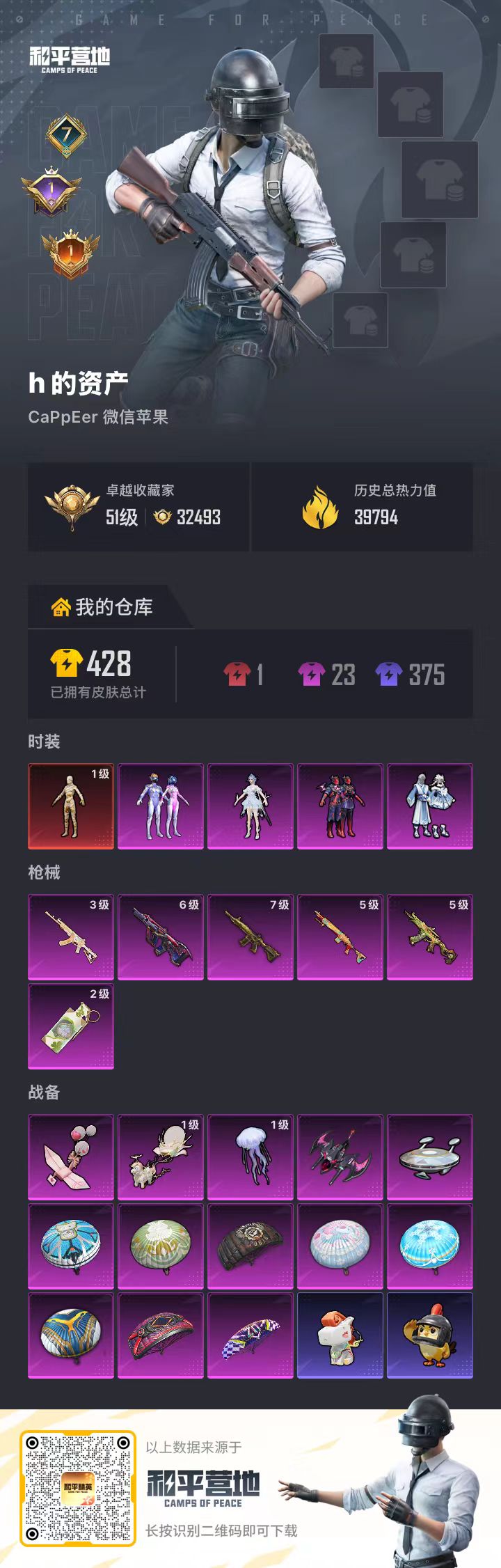 HPSJ4116289和平精英账号详情图2